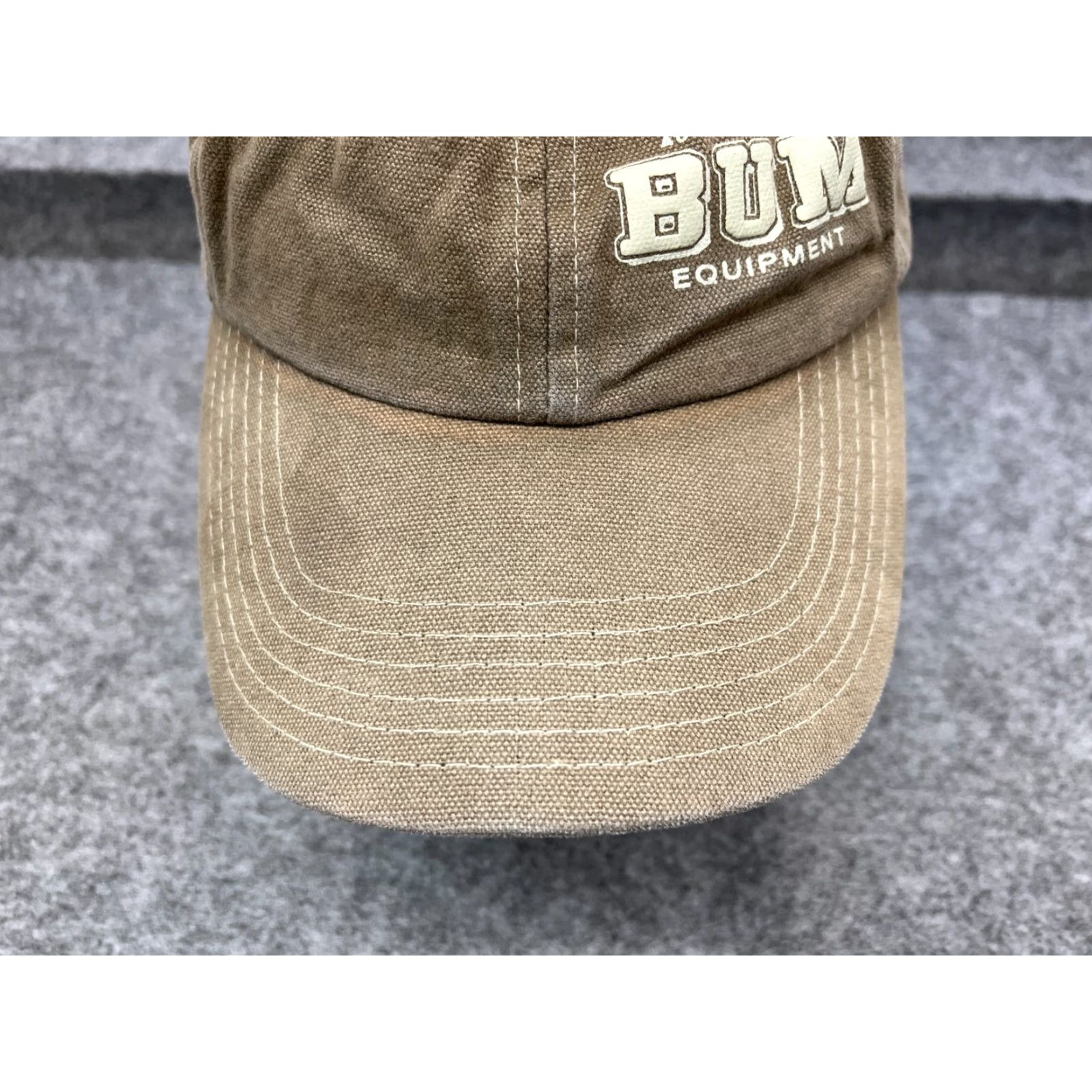 Vintage B.U.M. Equipment Hat Cap Thread Back Adult One Size Gray Cotton Street Fashion Size ONE SIZE - 3 Thumbnail