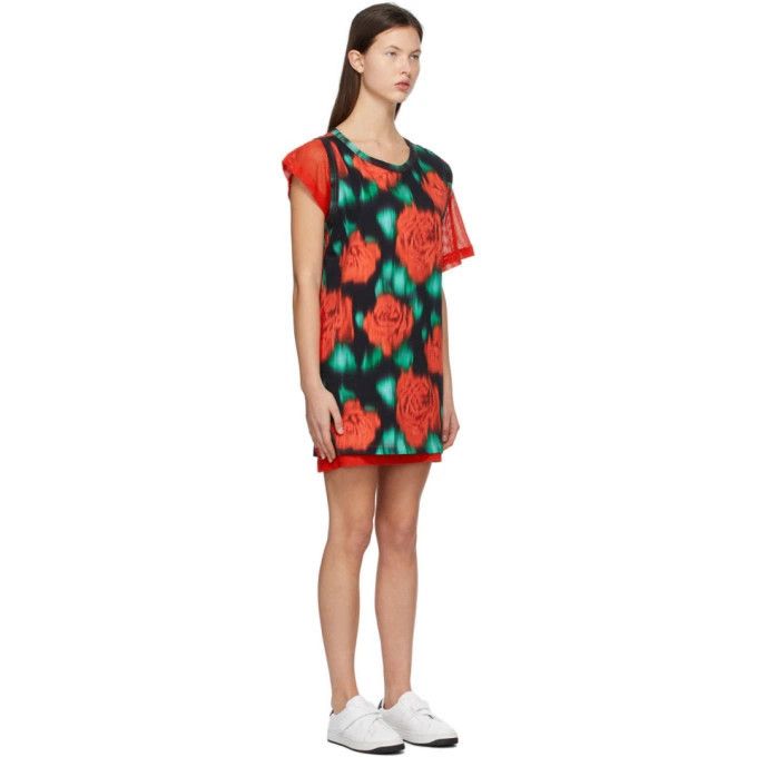 Kenzo o1y1025 Floral-Print Mini Dress in Multicolor Size S / US 4 / IT 40 - 2 Thumbnail