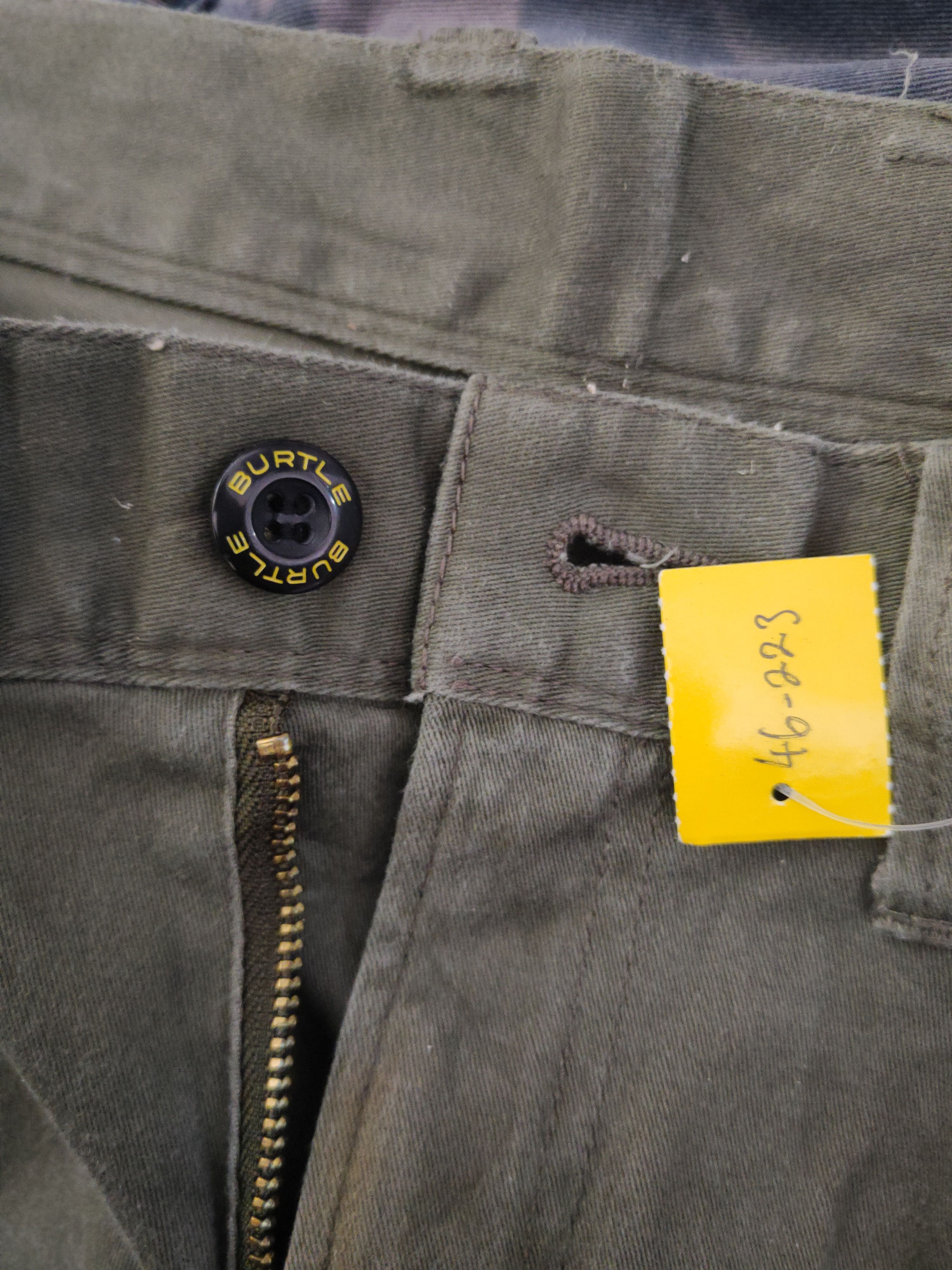 Japanese Brand DL Burtle Army Green Multipocket Cargo Pants #46-223T Size US 30 / EU 46 - 17 Thumbnail