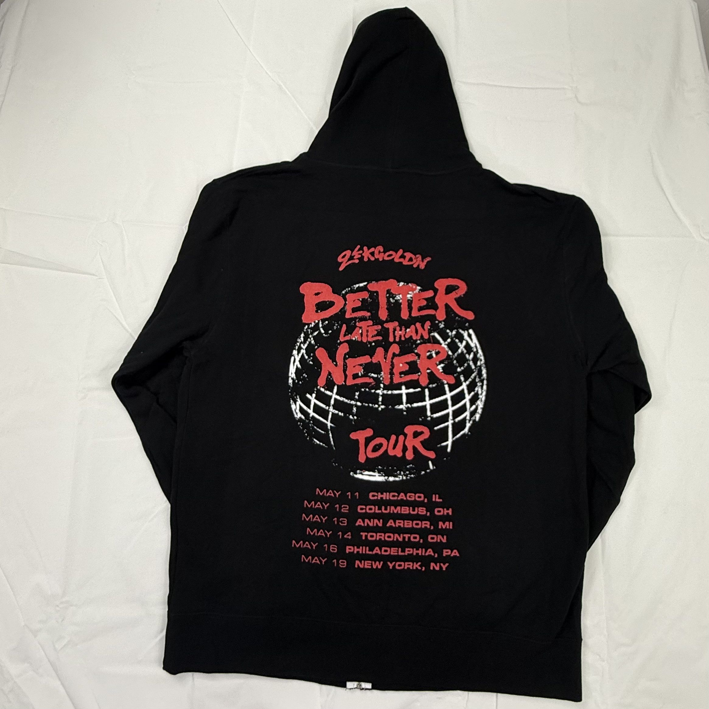 Other 24kGoldn Better Late Than Never Tour Black Zip Up Hoodie 2XL Size US XXL / EU 58 / 5 - 1 Thumbnail