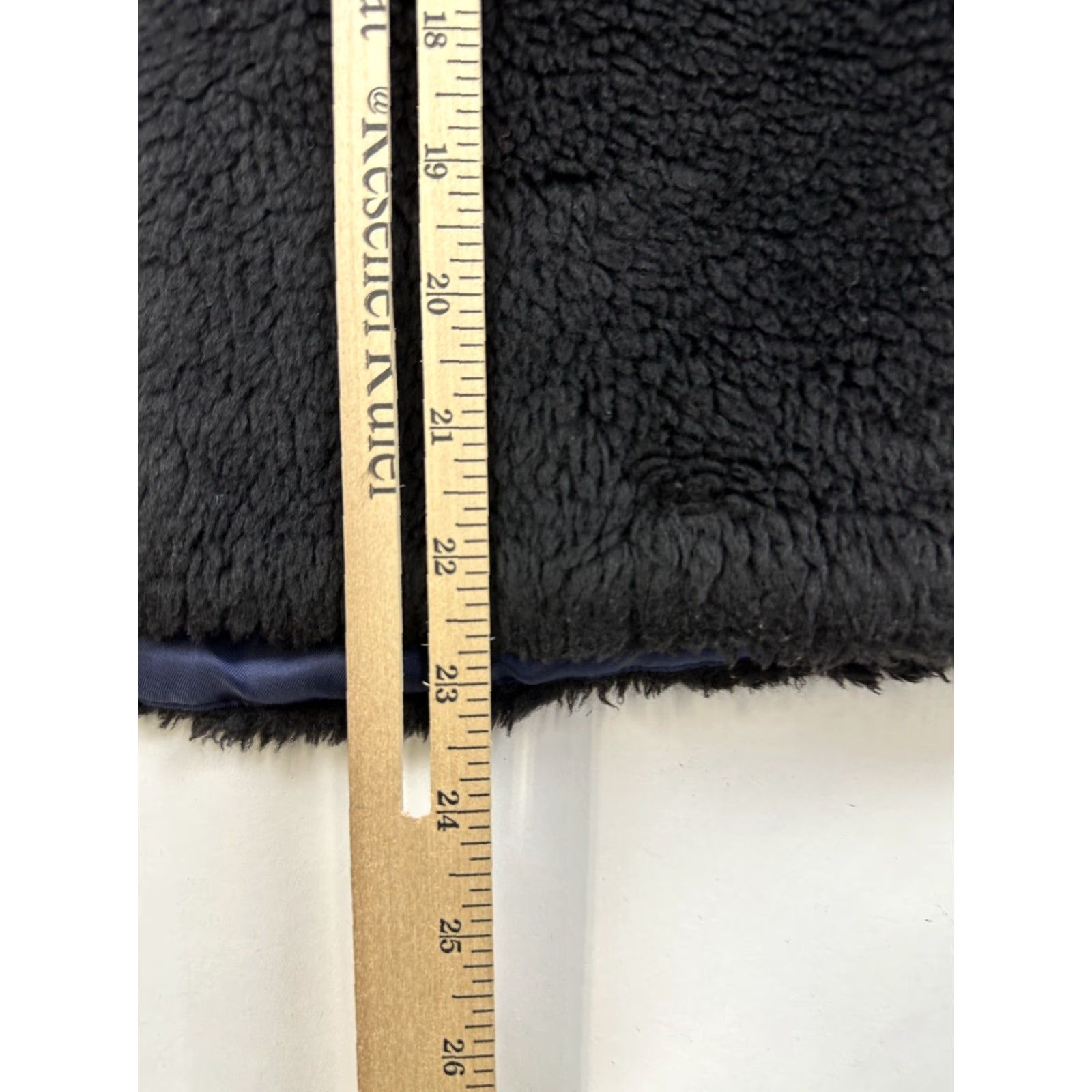 J.Crew J.Crew Vest Womens 2XS Black Faux Fur Fleece Full Zip Up Sleeveless Size XXS / US 00 / IT 34 - 7 Thumbnail