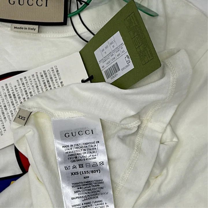 Gucci Gucci 1921 Logo Print Short Sleeve T-Shirt-2507 Size XXS / US 00 / IT 34 - 3 Thumbnail
