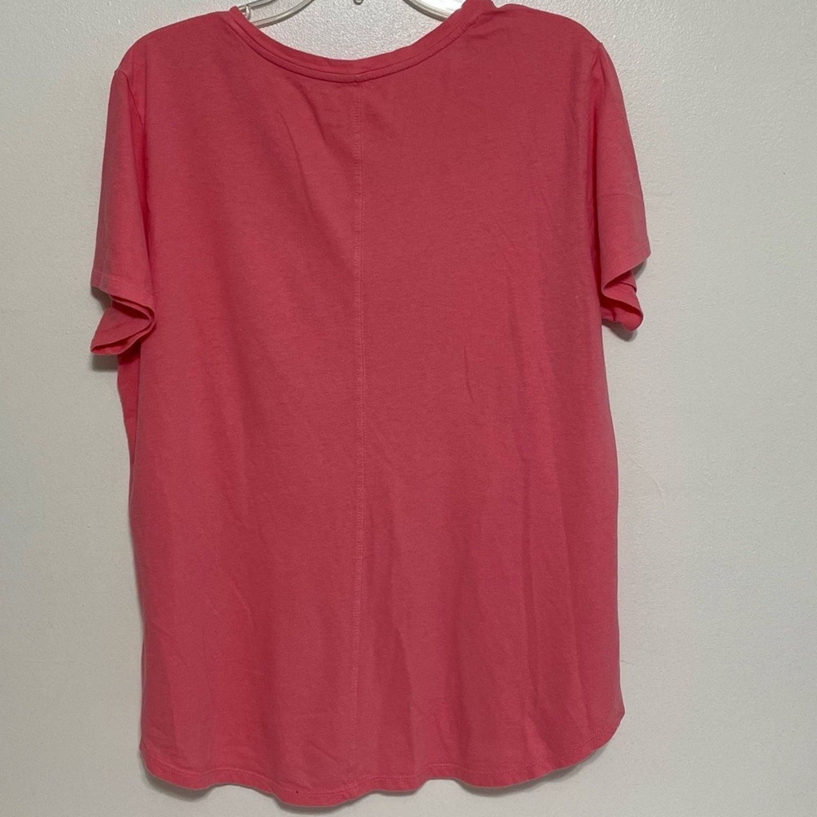 Tek Gear TEK GEAR Pink DryTek High Low Cut Shirt Size XL Size XL / US 12-14 / IT 48-50 - 2 Thumbnail