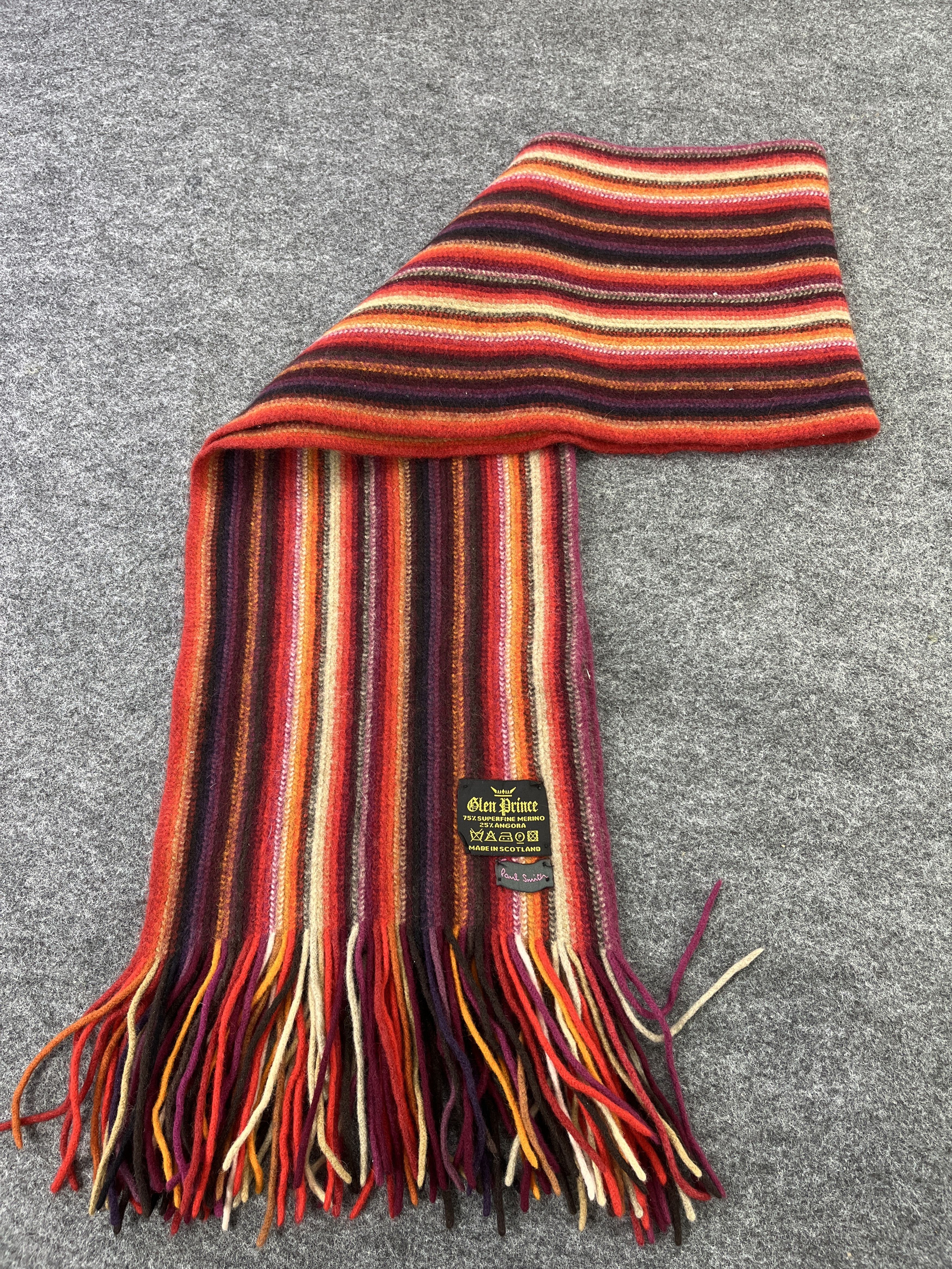 Paul Smith Paul X Glen Prince Smith Scarf / Muffler / Neckwear T175 Size ONE SIZE - 4 Thumbnail