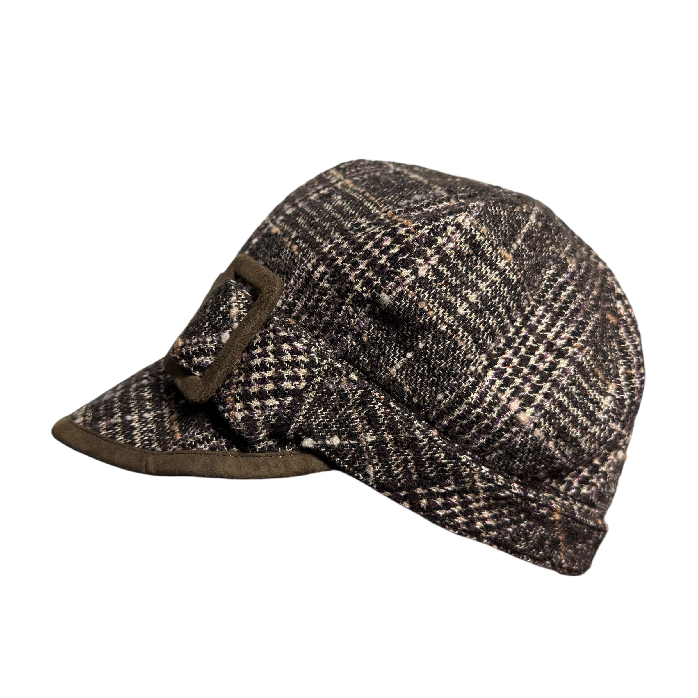 Lanvin 🔥RARE🔥Vintage Lanvin Sport Tweed Plaid Newboys Cap Size ONE SIZE - 4 Thumbnail