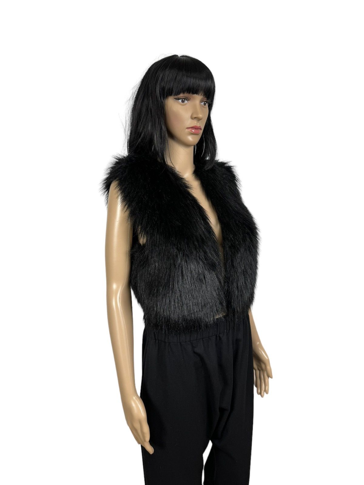 H&M × Jimmy Choo Jimmy Choo for H&M Faux Fur Gilet Vest size US 6 Size M / US 6-8 / IT 42-44 - 4 Thumbnail