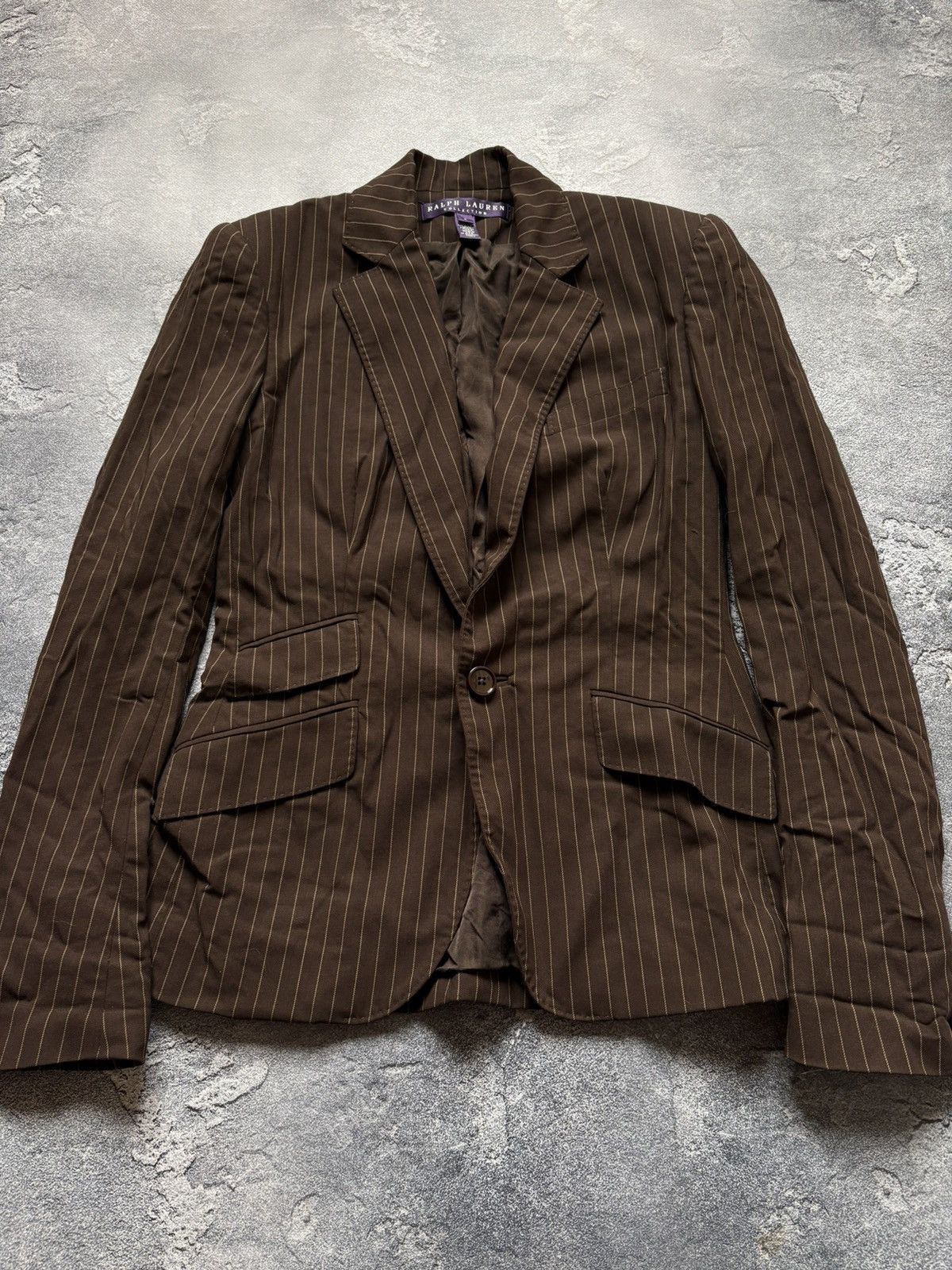 Ralph Lauren Purple Label Ralph Lauren Purple Label Luxury Striped Wool Blazer Jacket Size XS / US 0-2 / IT 36-38 - 4 Thumbnail