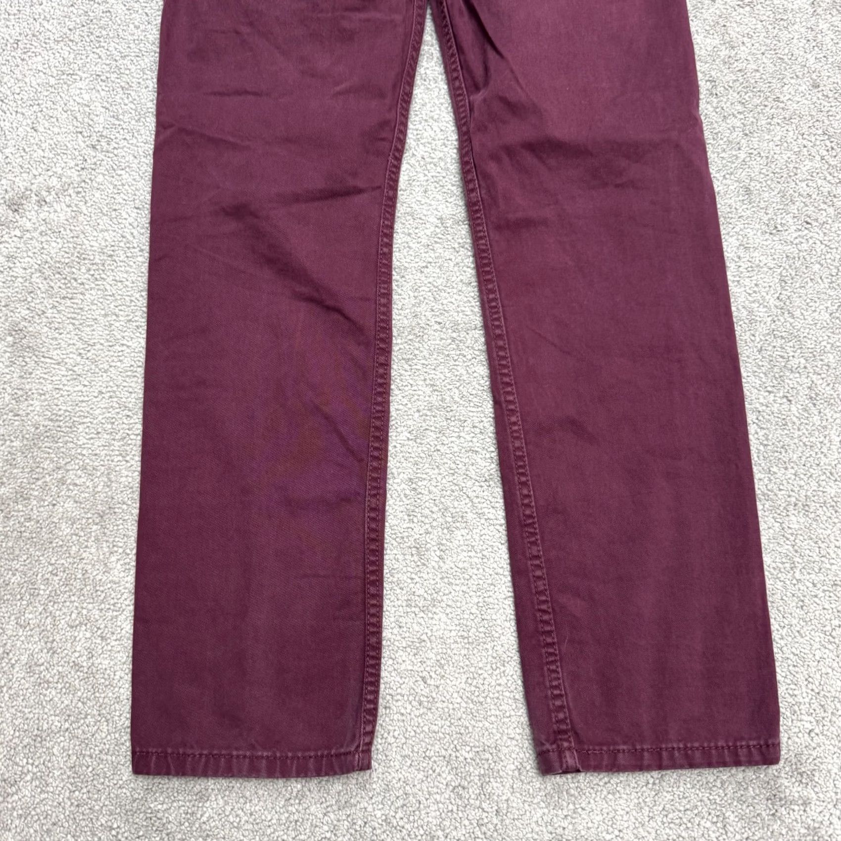 Levi's Levi's 511 Straight Leg Denim Jeans Womens 28x30 Red Cotton Mid Rise Vintage No Logo Pockets 28in Inseam Regular Fit Streetwear Size 28" / US 6 / IT 42 - 7 Thumbnail