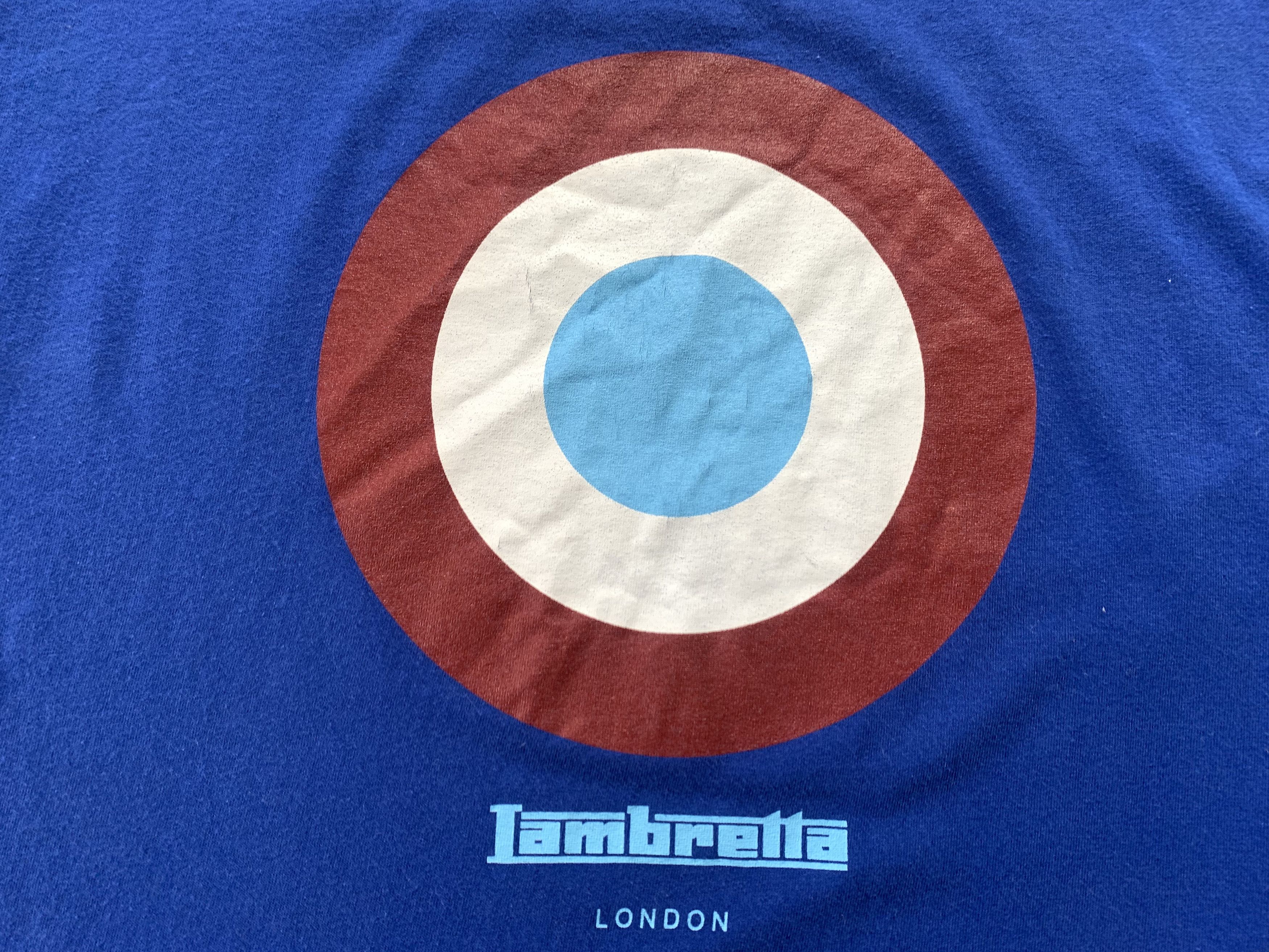 Lambretta Lambretta Cotton Blue Printed T Shirt Size US M / EU 48-50 / 2 - 5 Thumbnail