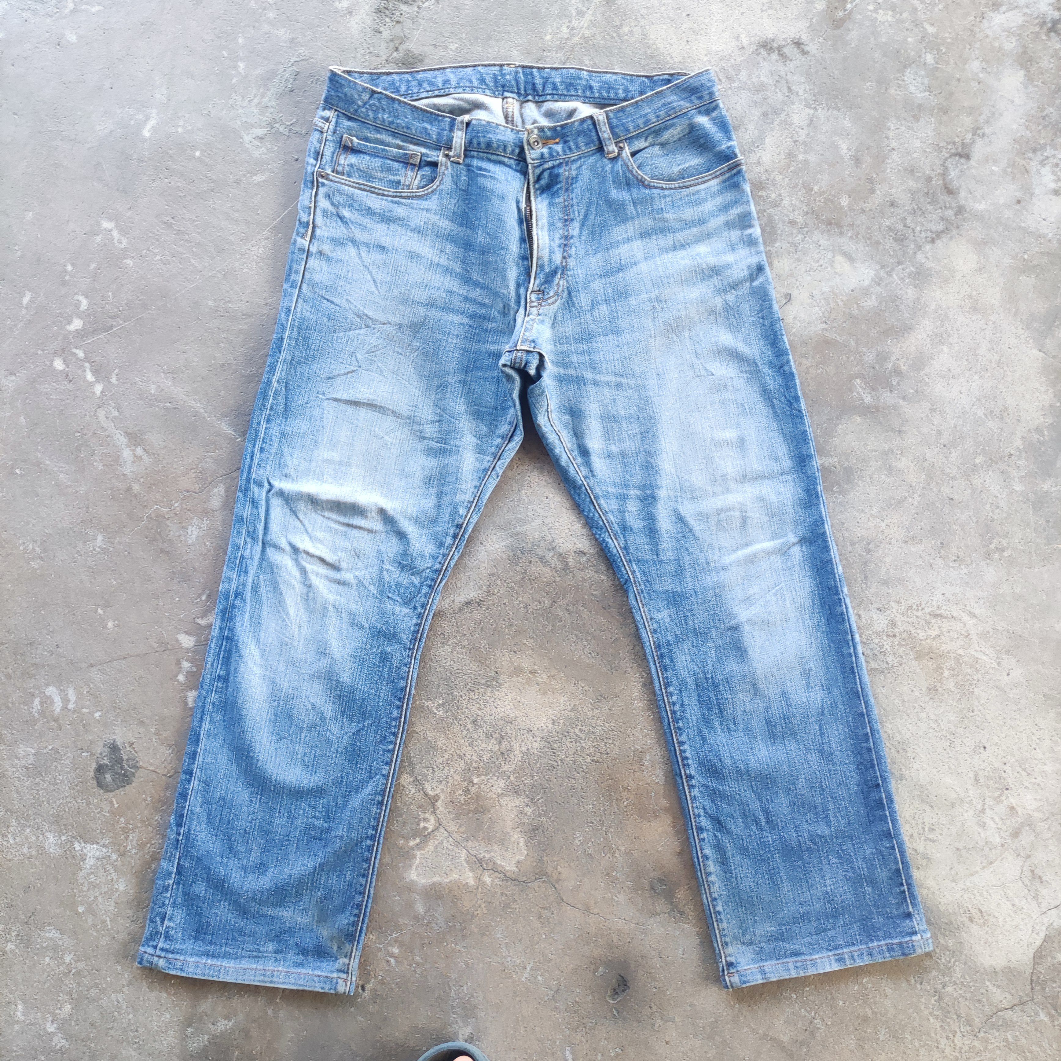 Japanese Brand Vintage Japanese Brand Jeans Ripped Faded Pants Size US 35 - 1 Thumbnail