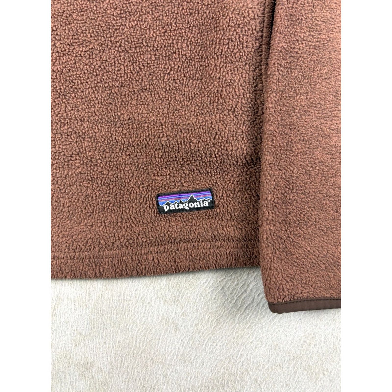 Patagonia VINTAGE Patagonia Synchilla Fleece Quarter Zip Women’s Small Brown Pullover Jacket Size S / US 4 / IT 40 - 3 Thumbnail