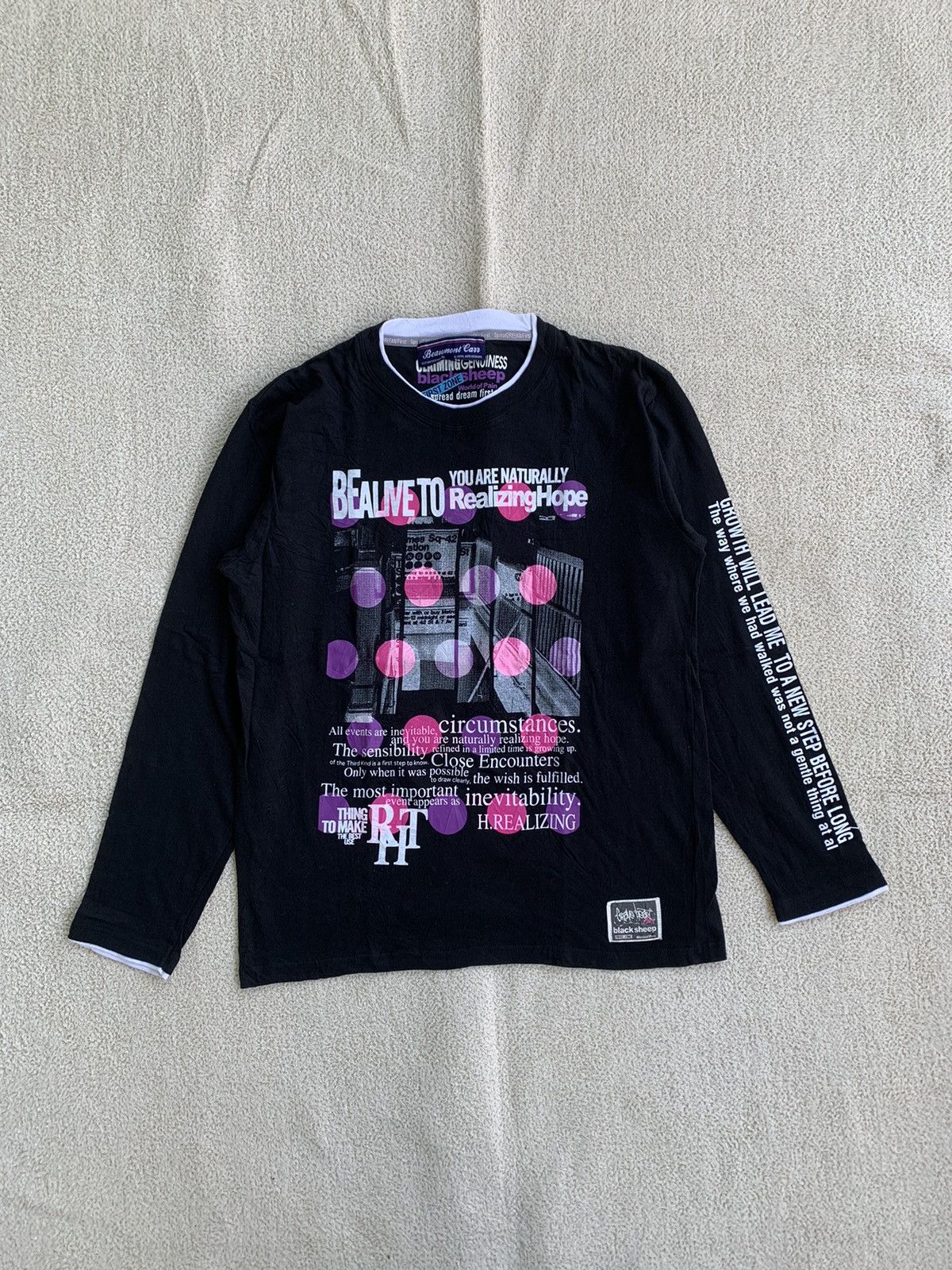 Beauty Beast × If Six Was Nine × Japanese Brand Beaumont Carr Poem Longsleeve Y2k style Size US L / EU 52-54 / 3 - 1 Thumbnail