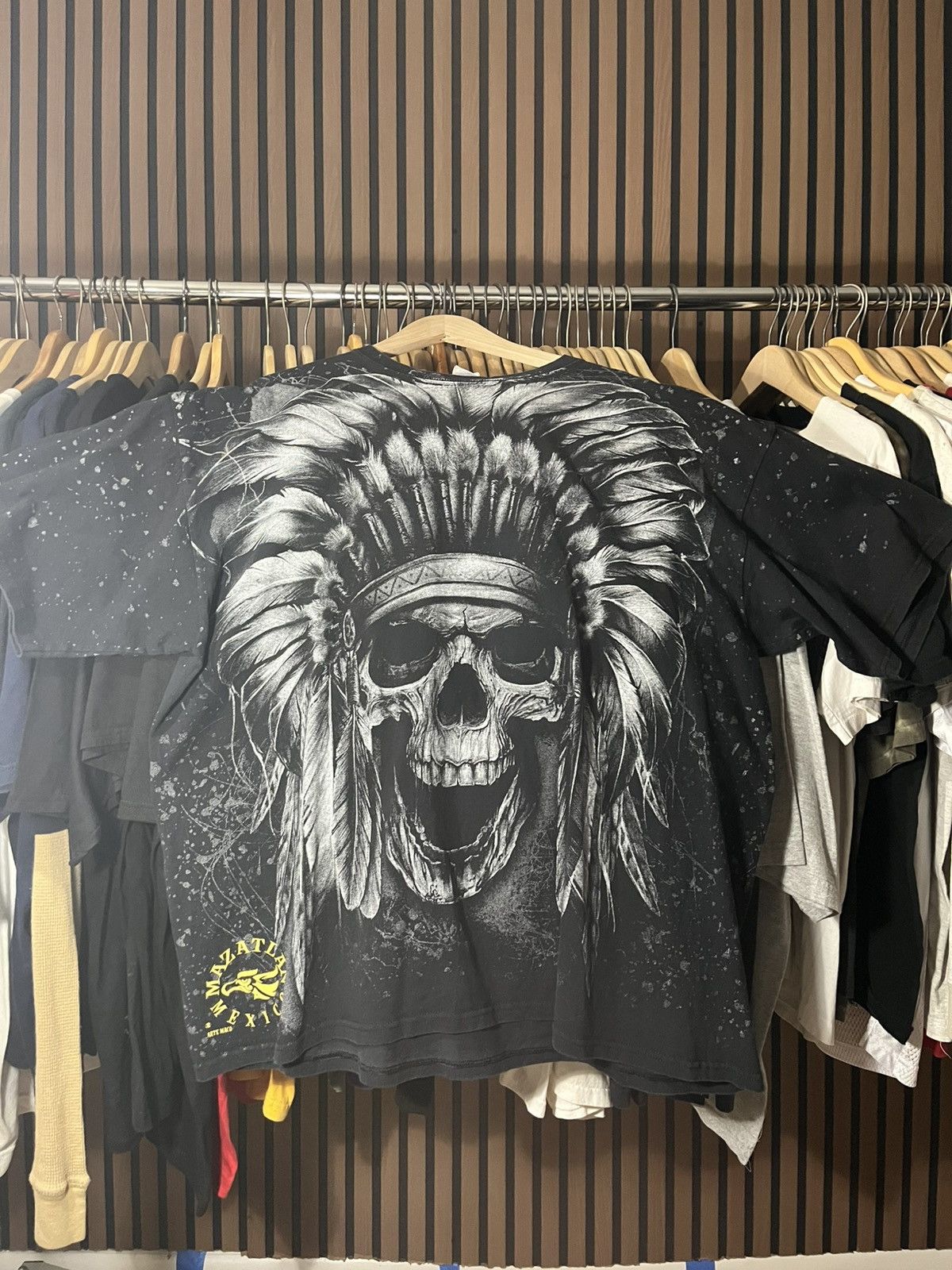 Other Mazatlan, Mexico Y2K Apache Skull AOP Size US XXL / EU 58 / 5 - 1 Thumbnail