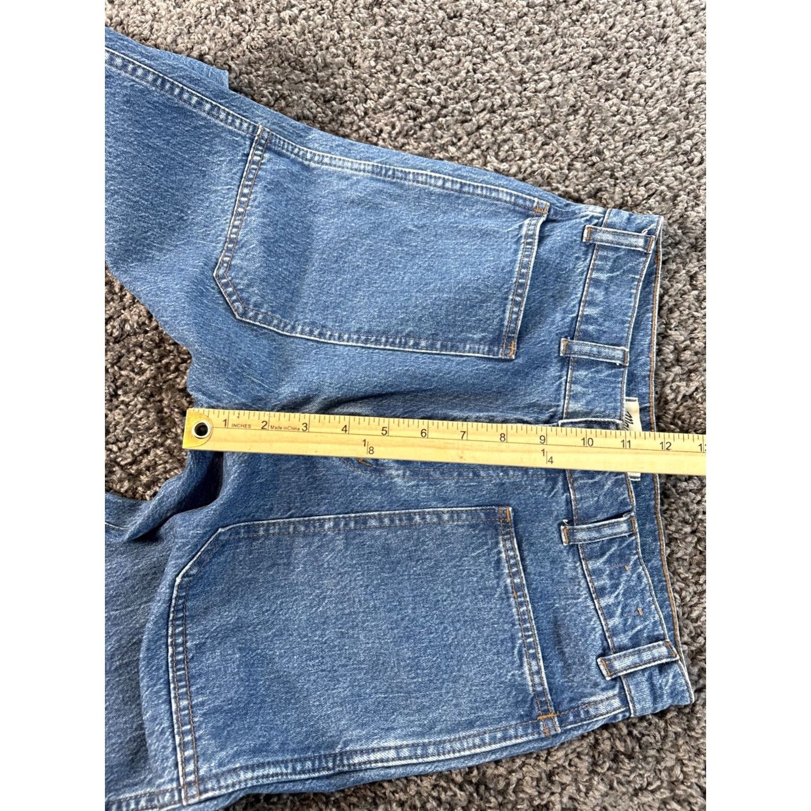 Madewell Madewell Jeans Women’s Sz 27x30 Denim 90s Straight Utility Double Knee Panels Vintage No (High Rise) Regular Fit Size 27" / US 4 / IT 40 - 5 Thumbnail