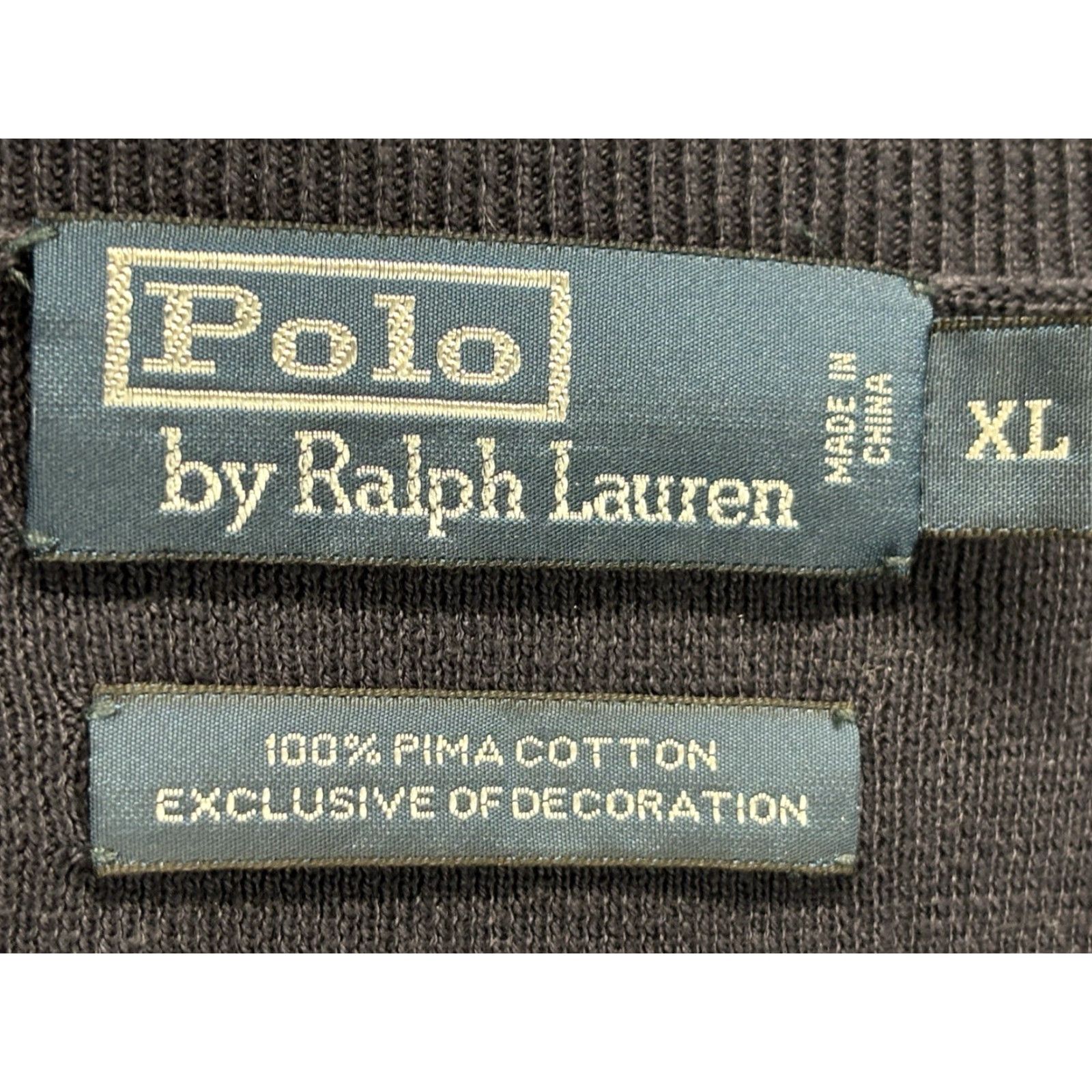 Ralph Lauren VINTAGE Polo Ralph Lauren Pima V-Neck Sweater XL Men’s Navy Lightweight Classic 90s Preppy Size US XL / EU 56 / 4 - 5 Thumbnail