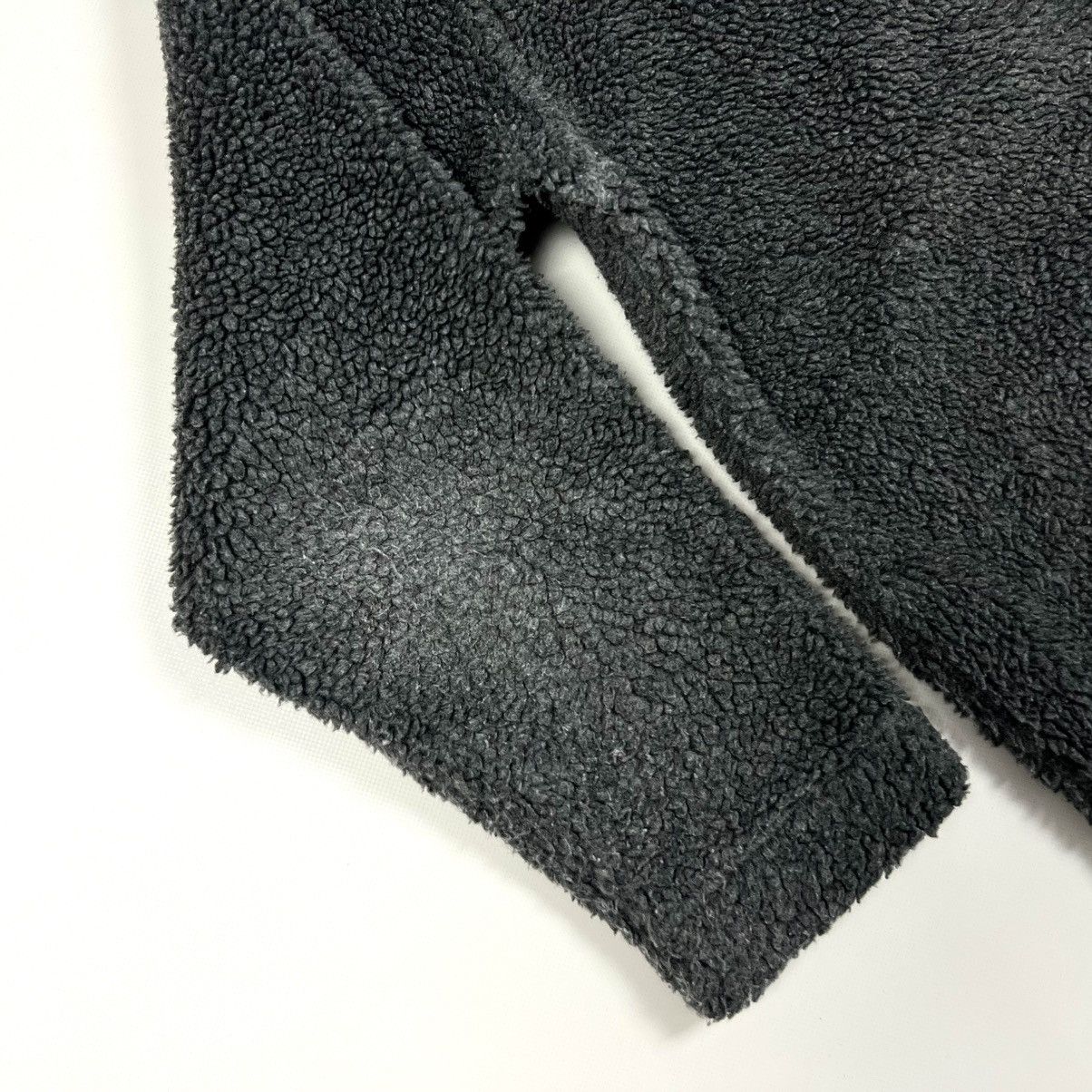 Napapijri × Vintage Vintage Napapijri Grey Casual 1/4 Zip Sherpa Jacket Size M Size US M / EU 48-50 / 2 - 15 Thumbnail