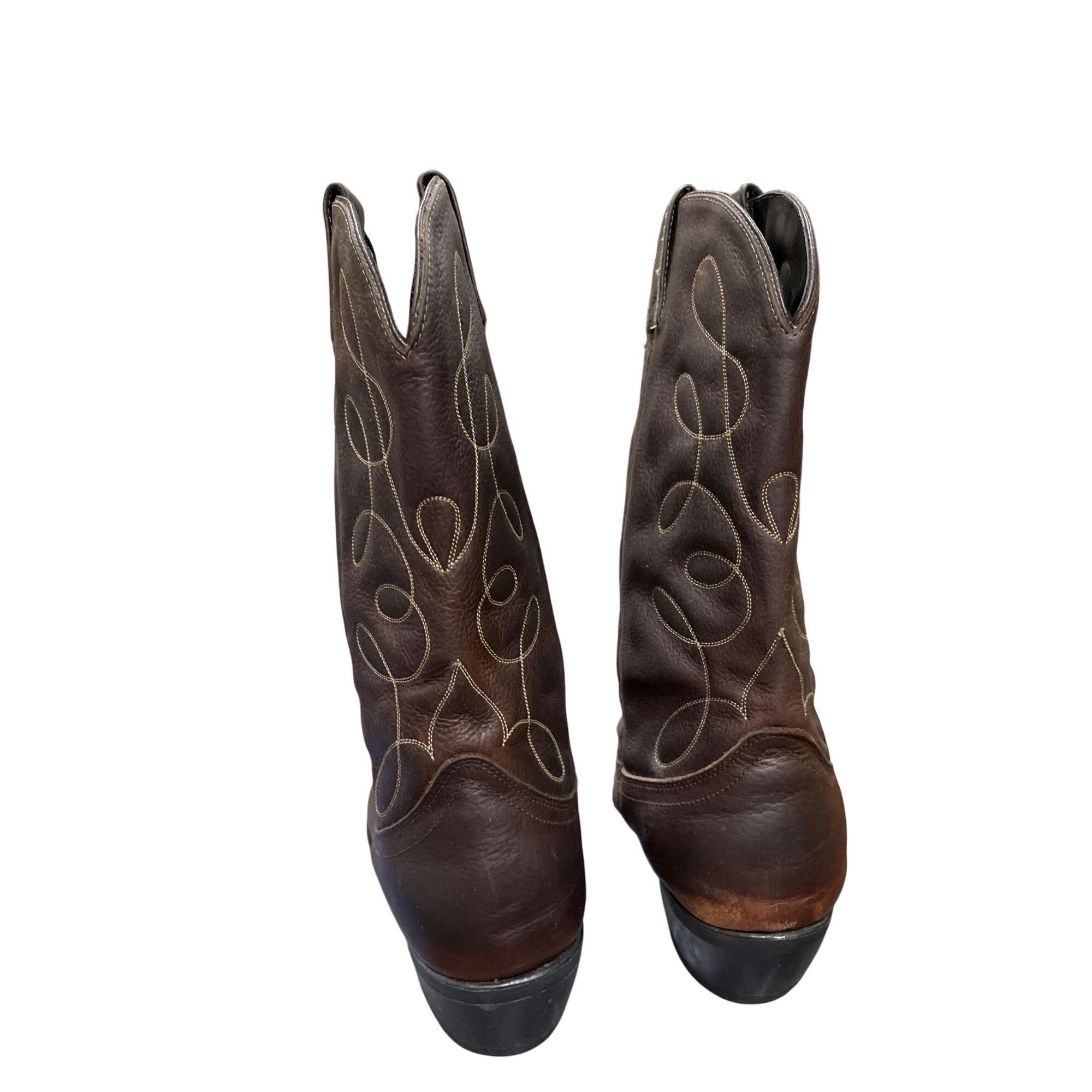 Dan Post Dan Post mens brown leather embroided cowboy western boots s Size US 11.5 / EU 44-45 - 11 Thumbnail