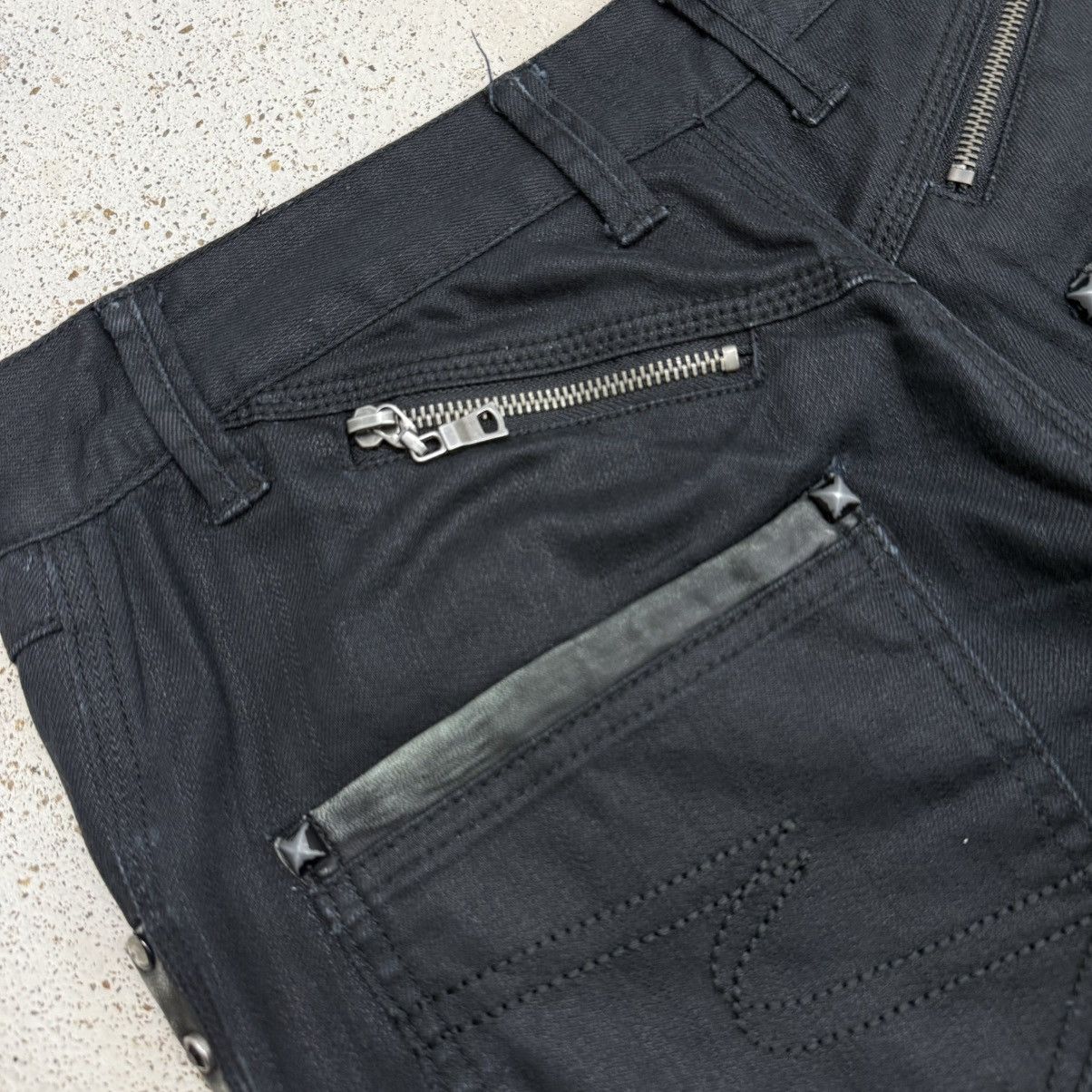 semanticdesign Y2K Japanese Studded Grunge Punk Denim Pants Size US 31 - 16 Thumbnail