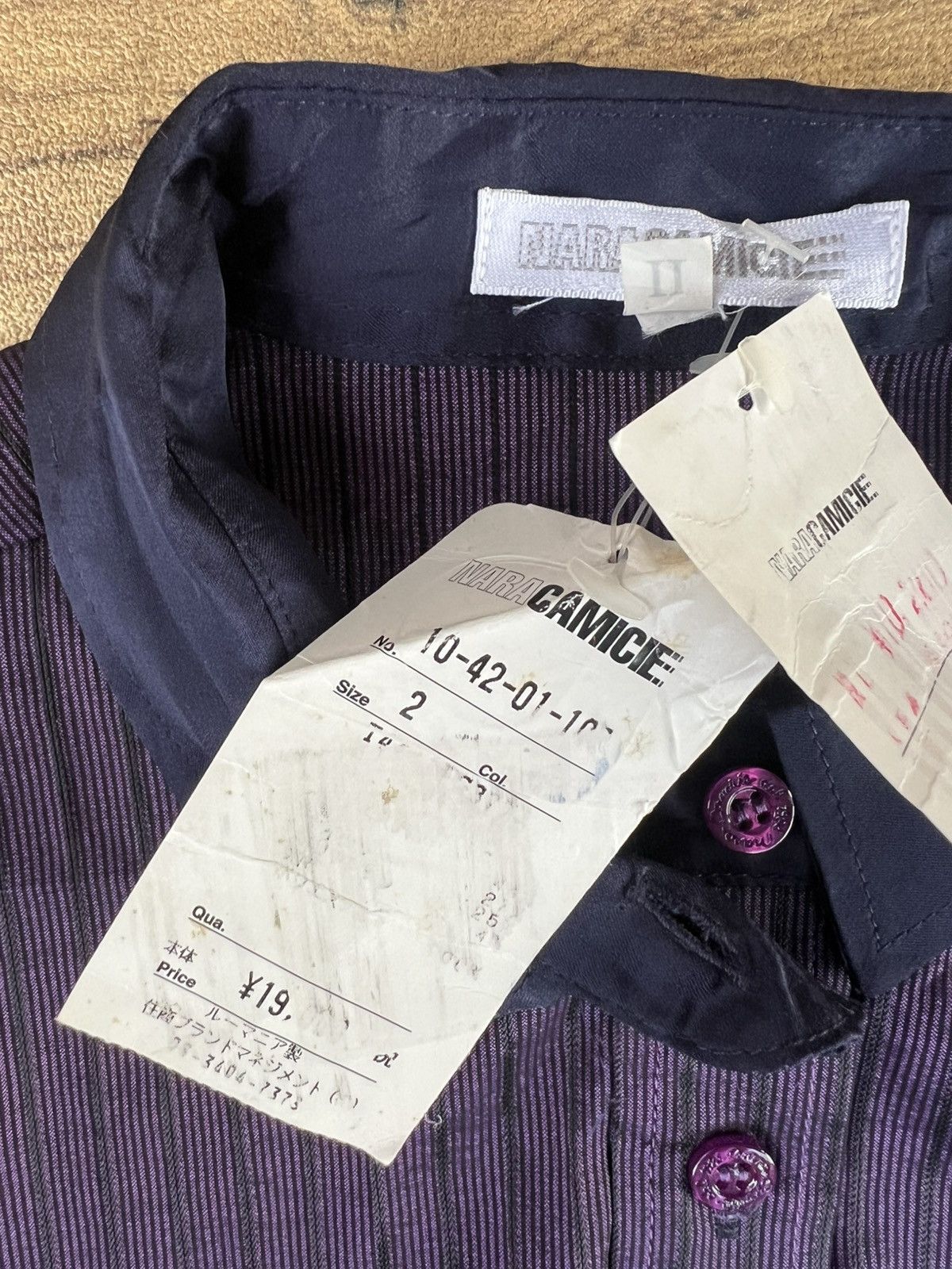 Vintage Vintage Naracamicie buttonshirt wit price tag Size M / US 6-8 / IT 42-44 - 5 Thumbnail