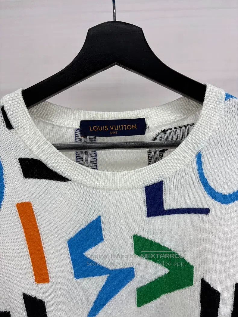 Louis Vuitton Louis Vuitton Bullet logo knitted short sleeves Size US L / EU 52-54 / 3 - 3 Thumbnail