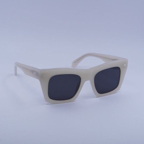 Off-White Off-White OERI13Y SELMA 6107 Sunglasses Beige Square Frame Size ONE SIZE - 4 Thumbnail