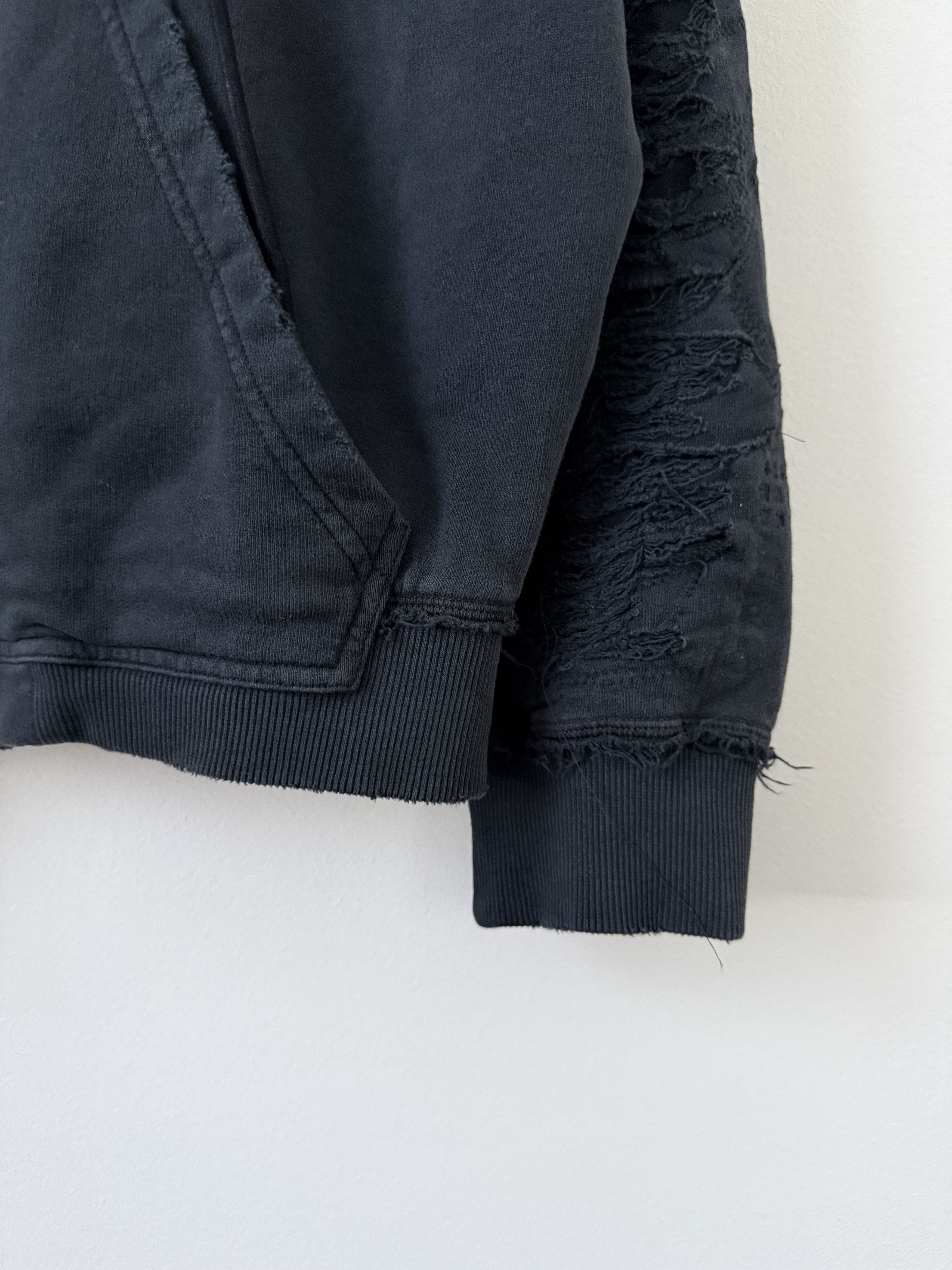 Maison Margiela MM6 Distressed Hoodie Size US XS / EU 42 / 0 - 9 Thumbnail