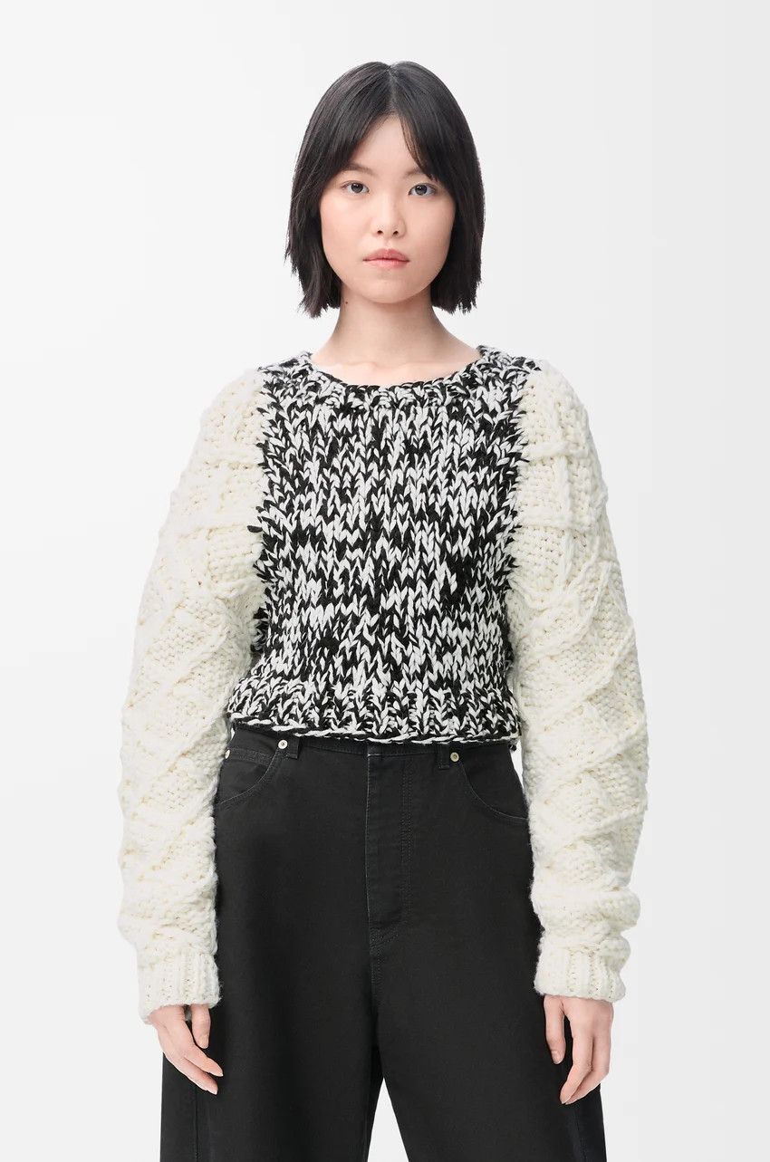 Loewe o1loc1c0525 Sweater in Wool Blend in Multicolor Size XS / US 0-2 / IT 36-38 - 3 Thumbnail