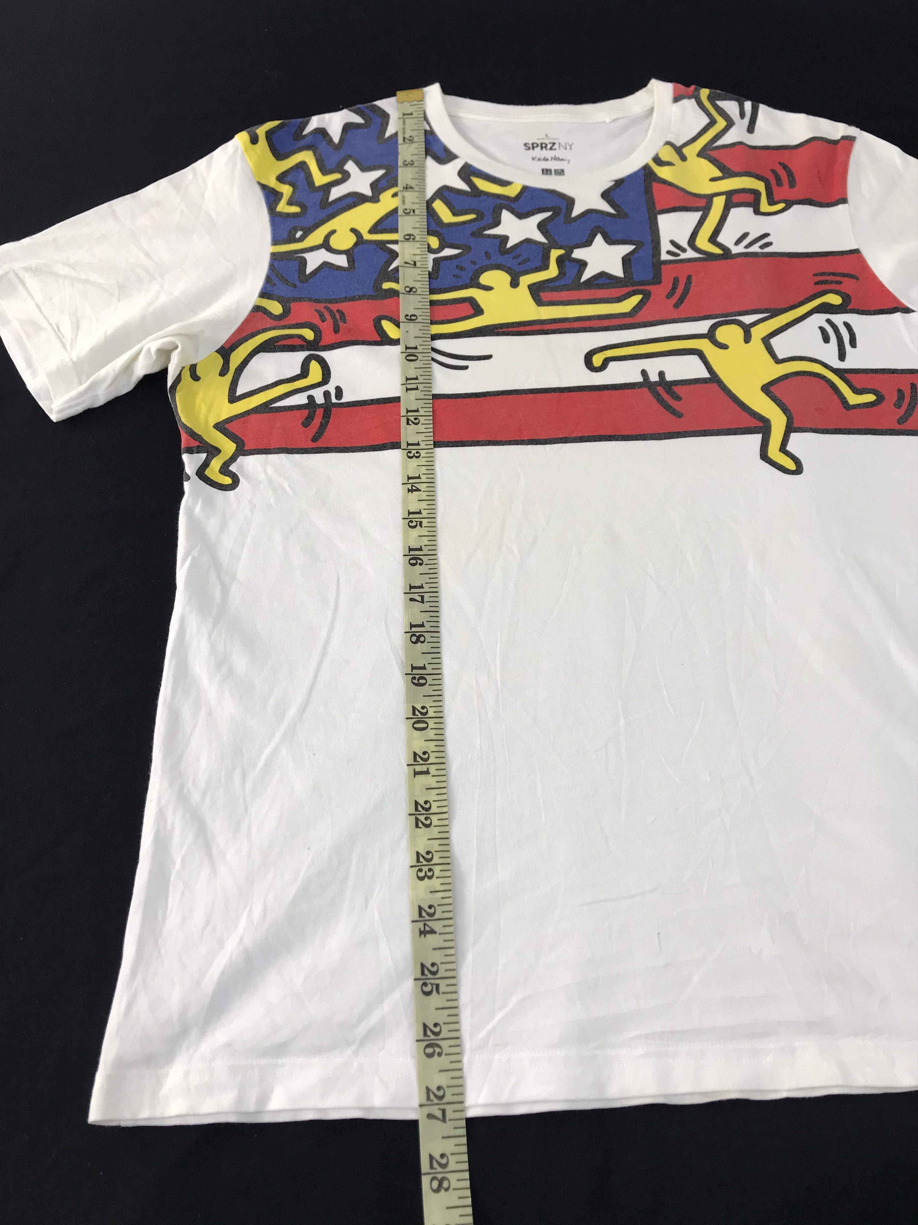 Japanese Brand SPRZNY Keith Haring Pop Art Dancing American Flag Printed Size US M / EU 48-50 / 2 - 9 Thumbnail