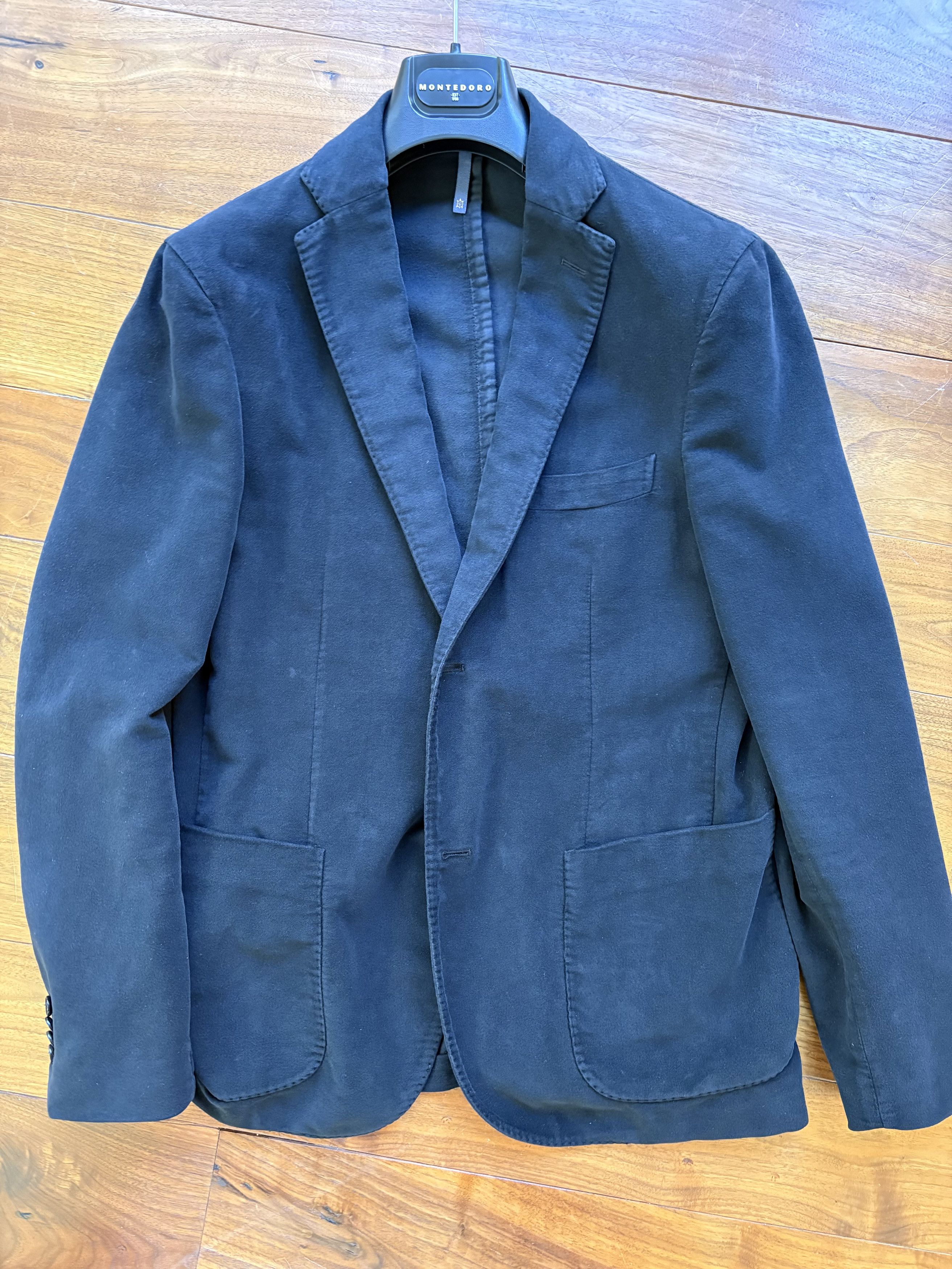 Slowear Slowear unstructured blazer. Black moleskin. 50R. Size 50R - 1 Thumbnail