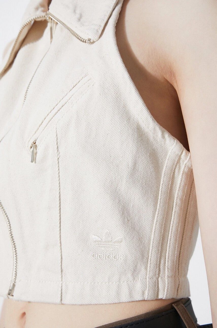 Adidas Adidas Fashion Montreal Vest, raw undyed denim, off white Size L / US 10 / IT 46 - 3 Thumbnail