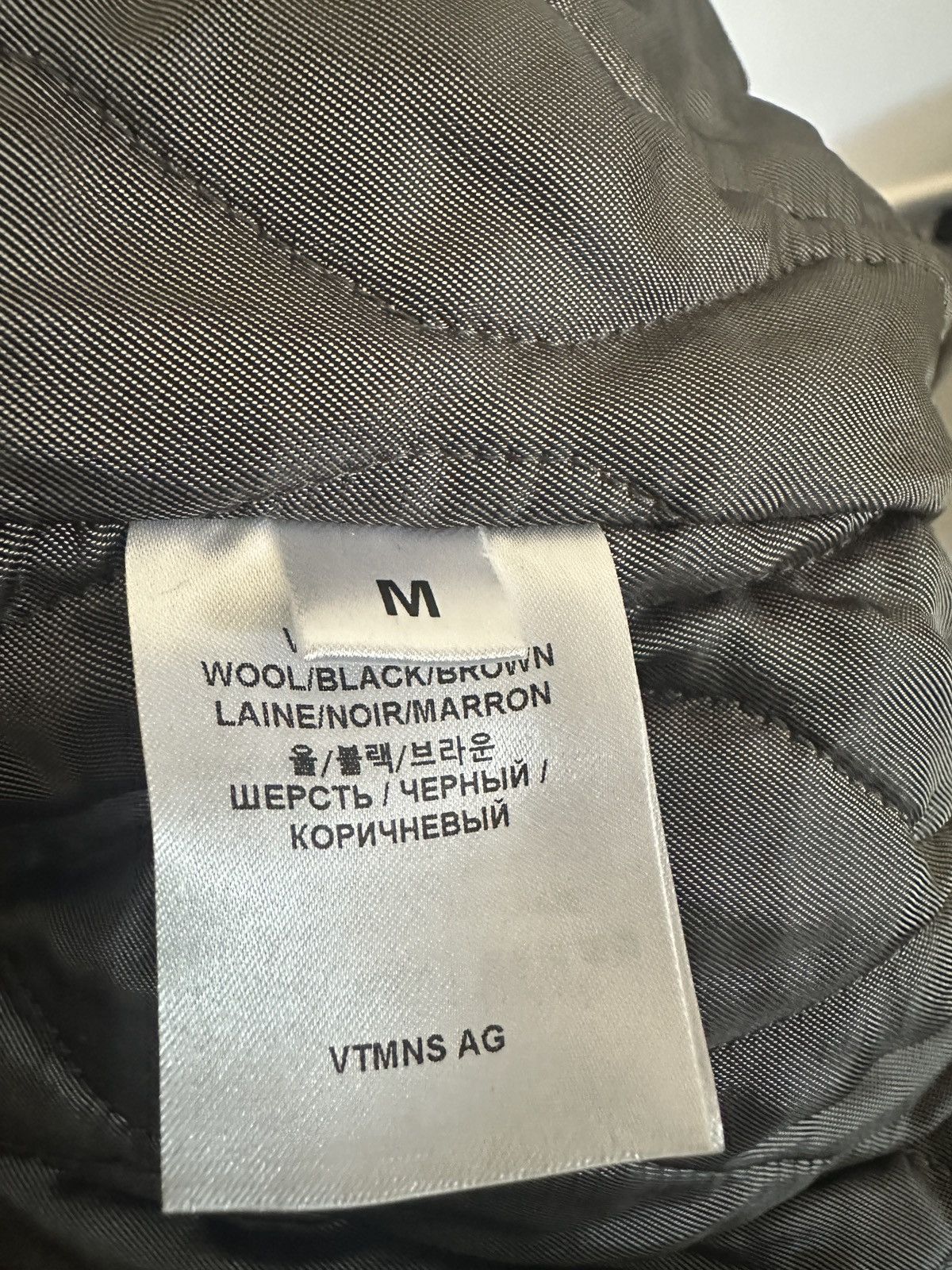 Vetements Vetements Vtmnts Leather Sleeve Wool Bomber Jacket Size US M / EU 48-50 / 2 - 8 Thumbnail