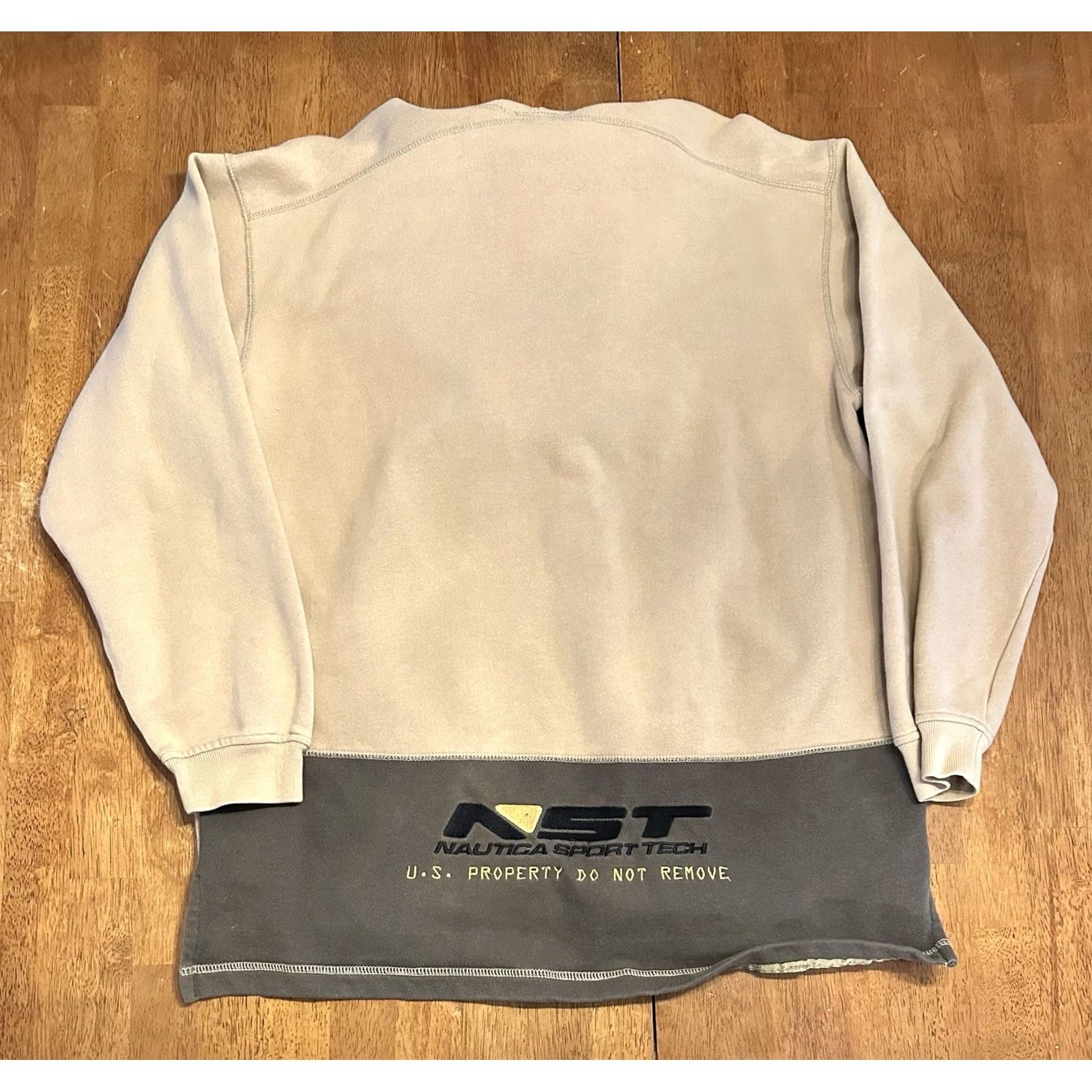 Nautica VINTAGE Nautica Hoodie Sweatshirt Adult Medium Beige Y2K Oversized Baggy Sport Tech Size US M / EU 48-50 / 2 - 3 Thumbnail