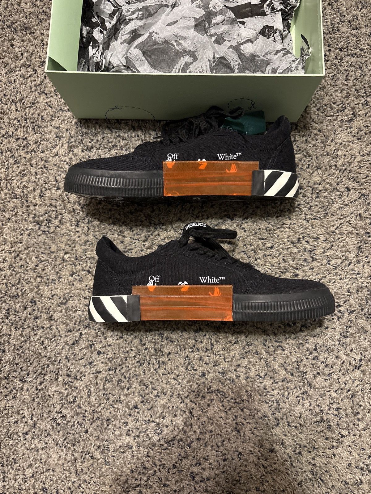 Off-White Black/White Off-white low vulcanized canvas Size US 11 / EU 44 - 3 Thumbnail