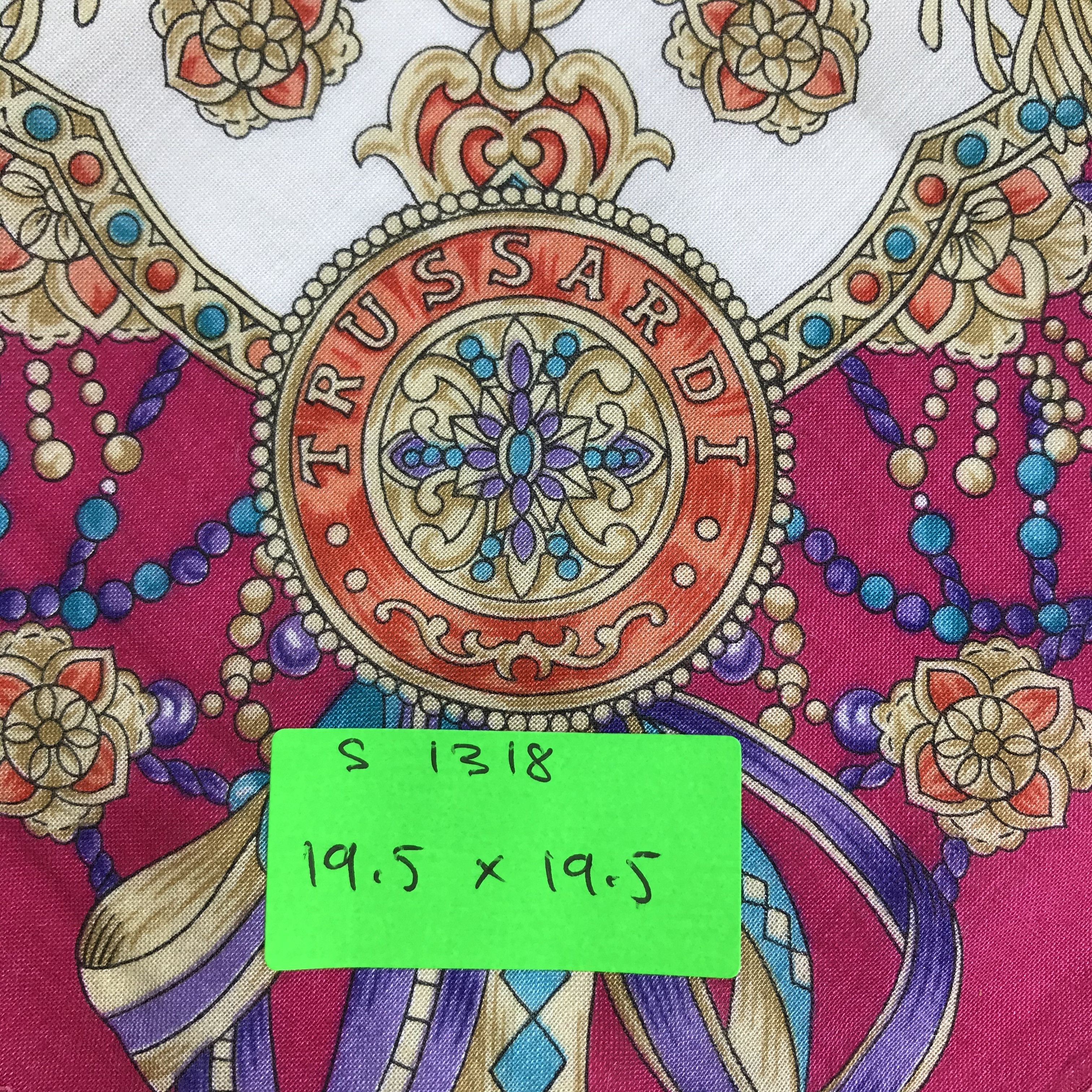 Trussardi × Vintage Trussardi Bandana / Handkerchief / Neckerchief - S1318 Size ONE SIZE - 5 Thumbnail