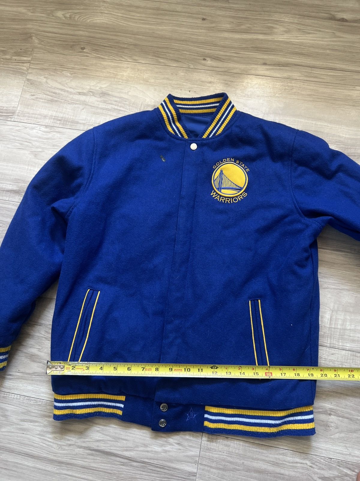 Jeff Hamilton Men's Golden State Warriors JH Design Royal Reversible Wool Size US S / EU 44-46 / 1 - 3 Thumbnail