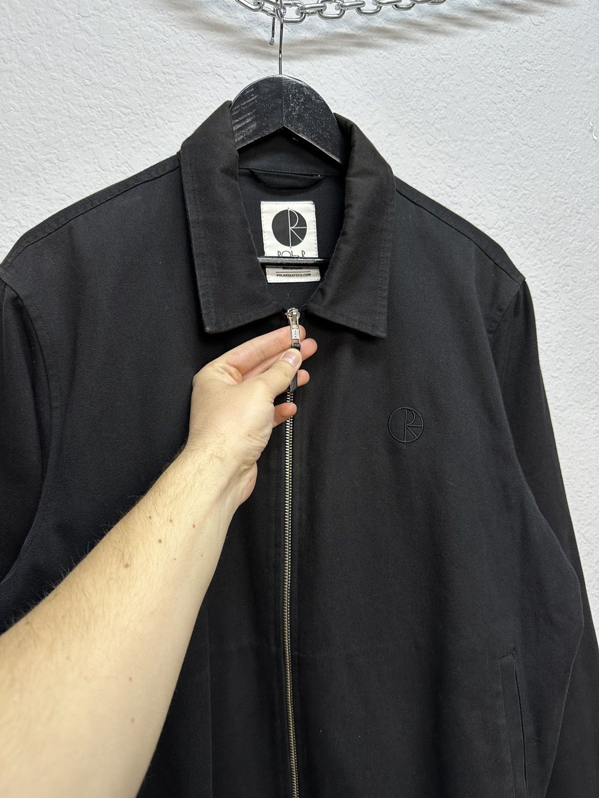 Polar Skate Co. × Vintage Vintage Polar Skate Bomber Jacket Cotton Black Y2K Archival Size US M / EU 48-50 / 2 - 7 Thumbnail