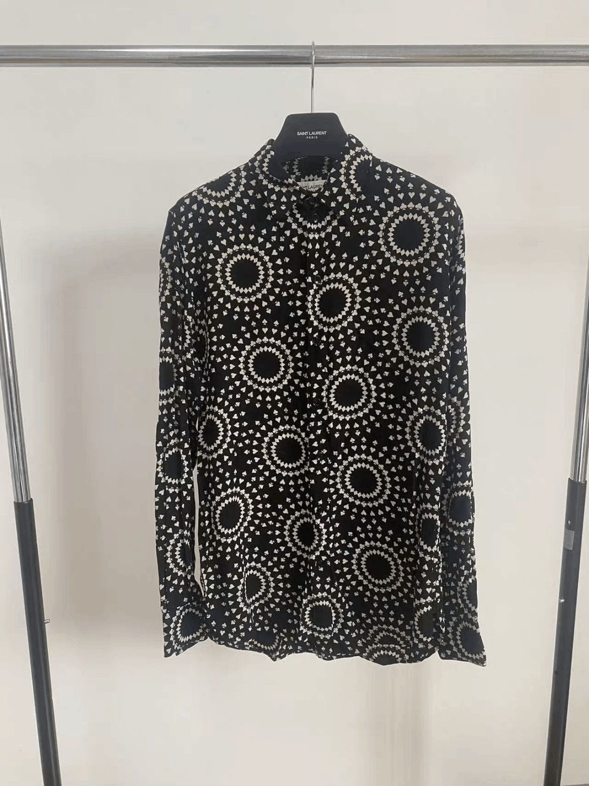 Saint Laurent Paris Sz 38 Saint Laurent Paris 16AW Poker Pattern Shirt Size US S / EU 44-46 / 1 - 1 Thumbnail