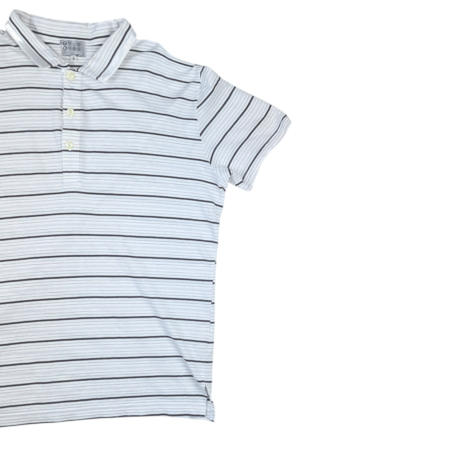 Takeo Kikuchi Rare!! TAKEO KIKUCHI Striped Polo Shirt Size US M / EU 48-50 / 2 - 5 Thumbnail