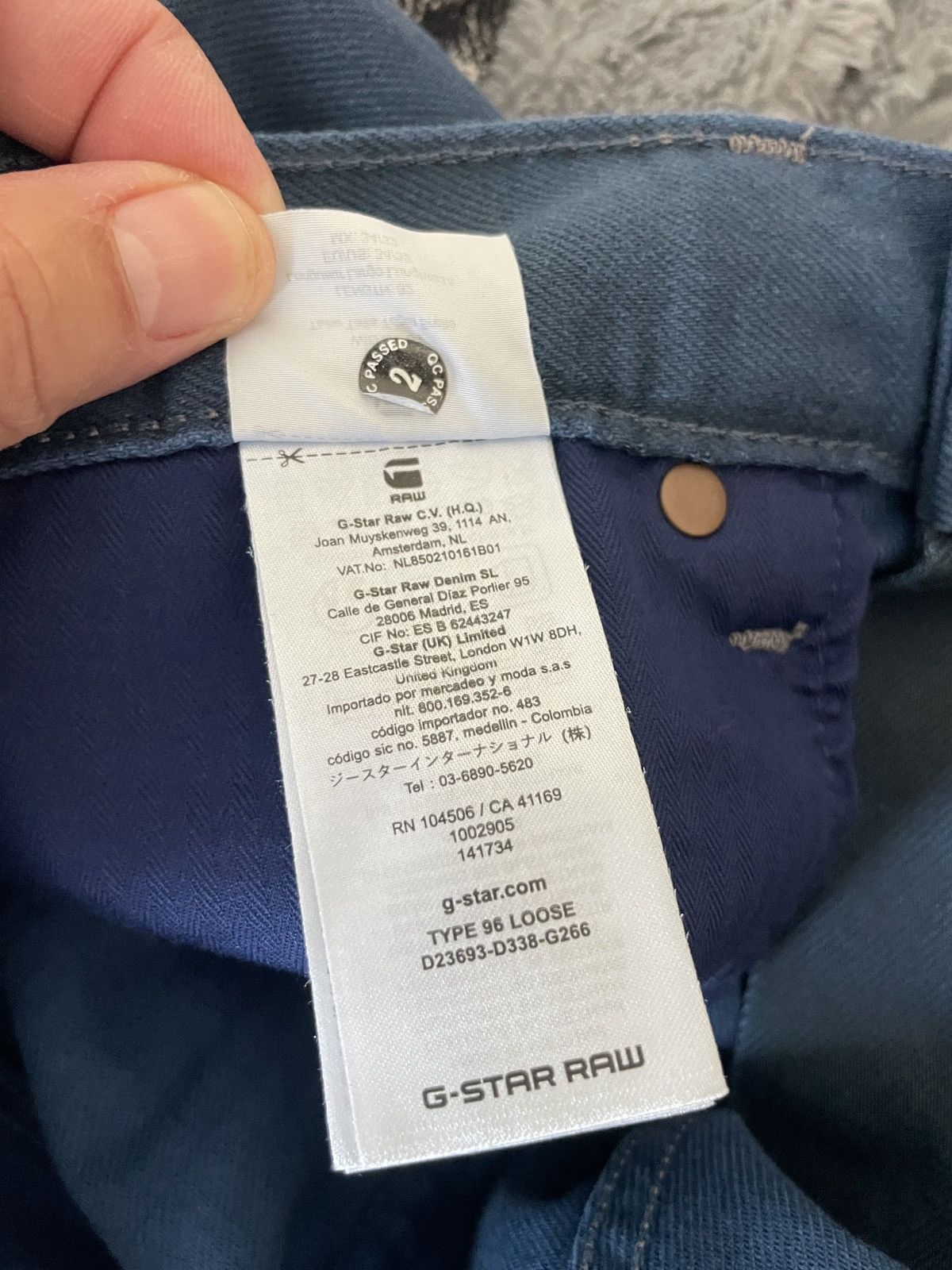 G-Star Type 96 Loose(Steer Ecru Denim R AO) nwt 240.00 Size US 36 / EU 52 - 13 Thumbnail