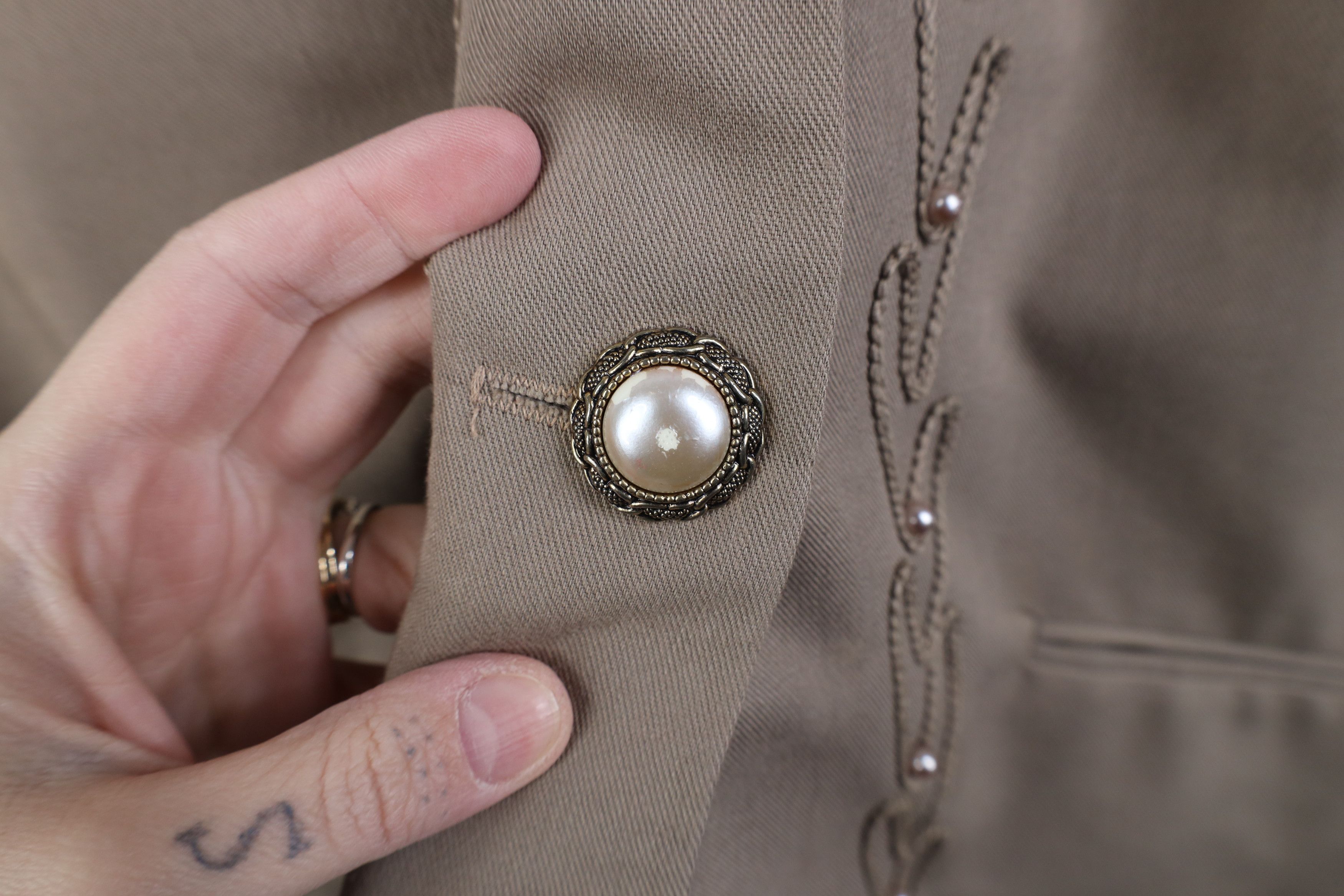 Vintage Vintage 80s 90s Blend Beaded Roped Blazer Suit Jacket USA Size XL / US 12-14 / IT 48-50 - 6 Thumbnail