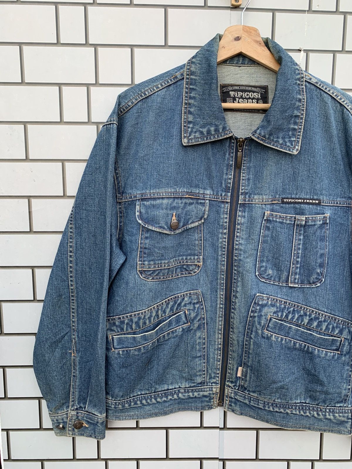 Japanese Brand × Vintage Vintage Japanese Brand Tipicosi Jeans Denim Jacket Size US L / EU 52-54 / 3 - 9 Thumbnail