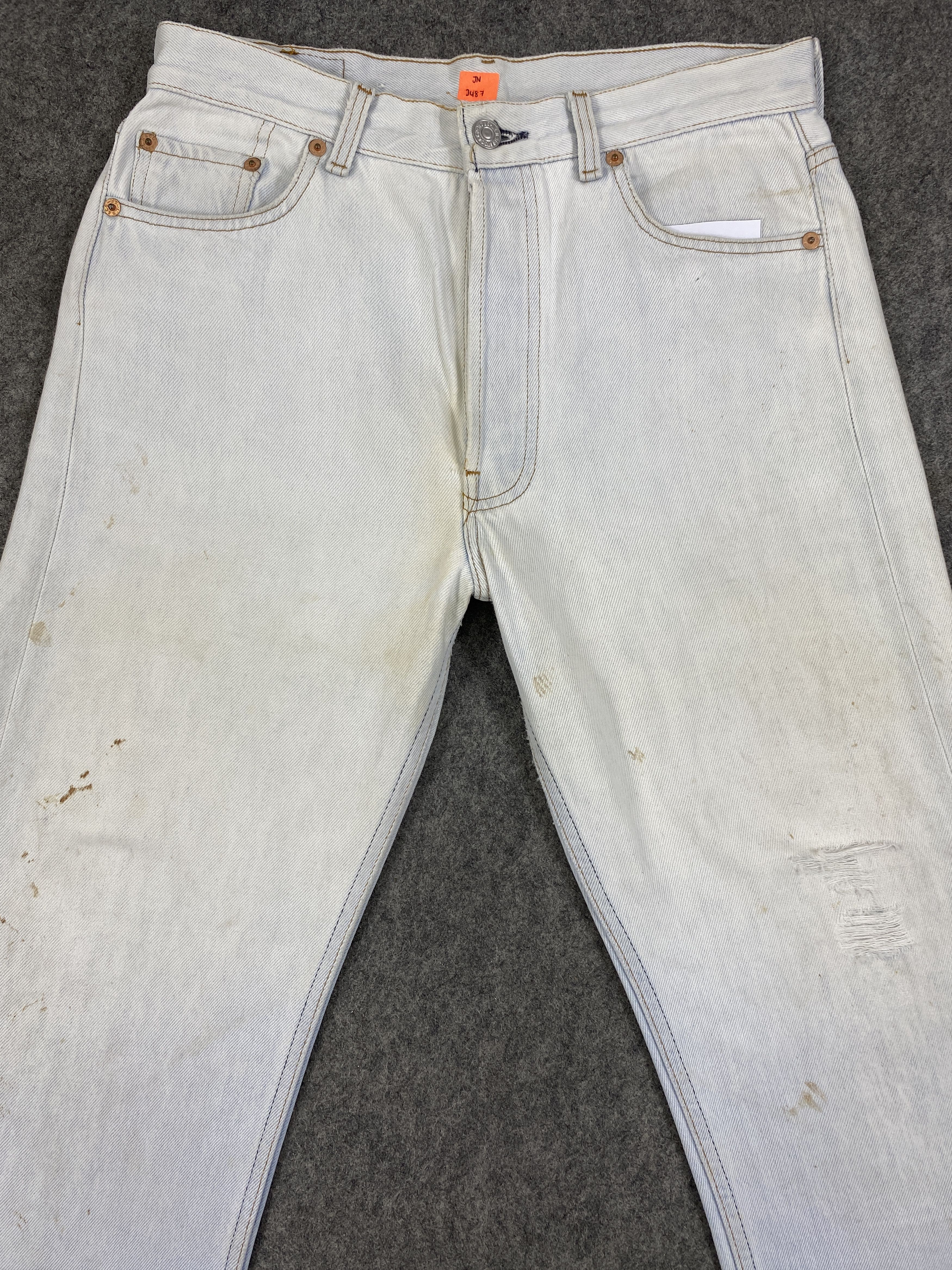 Levi's 90's Light Wash Vintage Levi's USA 501 30x33.5 Denim -JN2487 Size US 31 - 3 Thumbnail