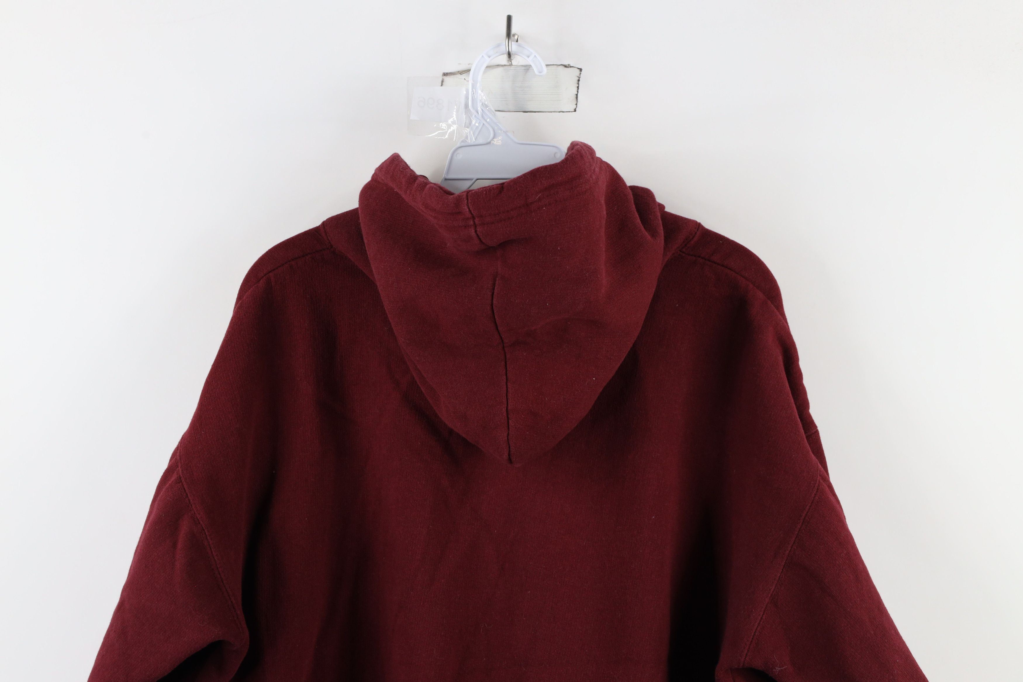 Vintage Vintage 90s Harvard University Hoodie Sweatshirt Red Size XL / US 12-14 / IT 48-50 - 11 Thumbnail