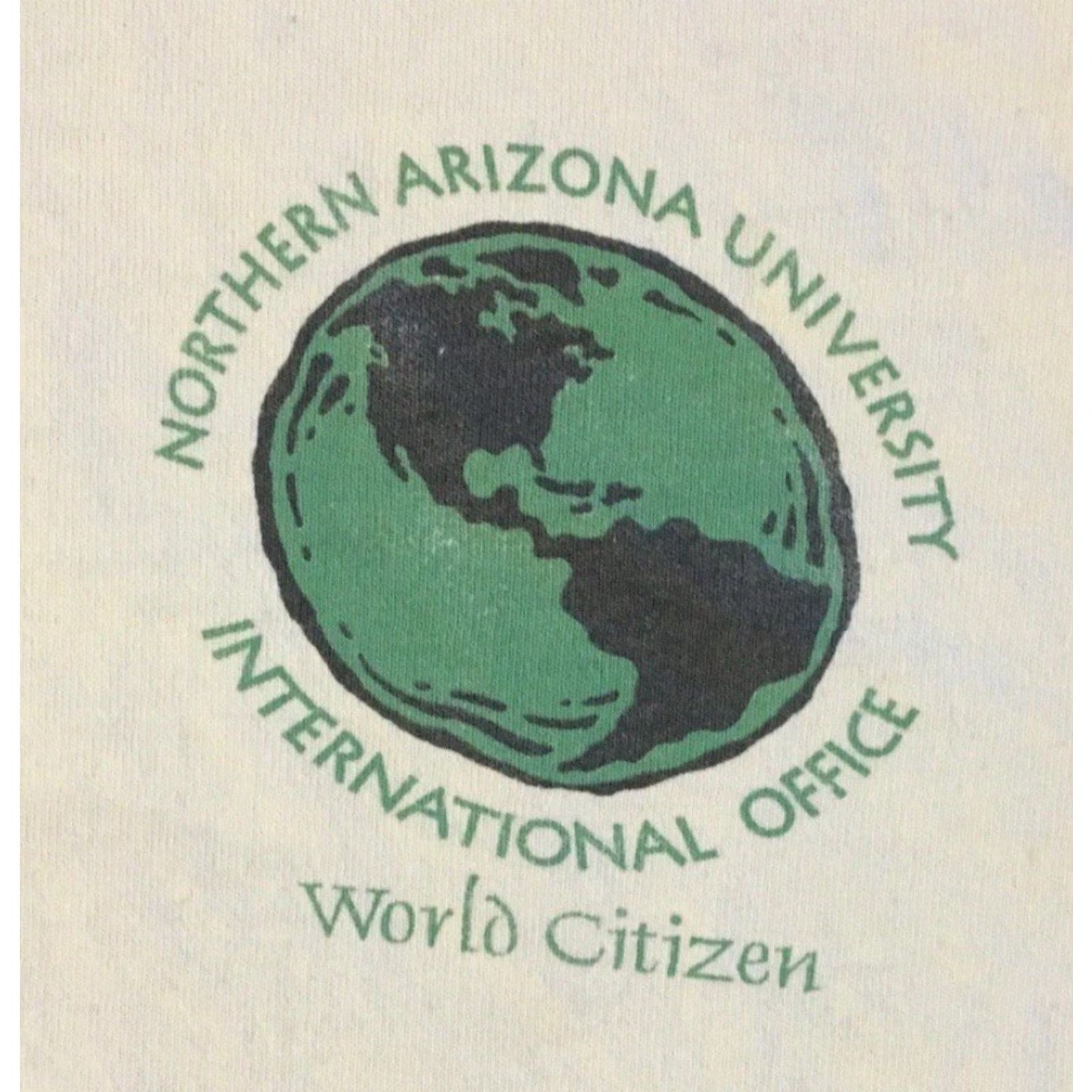 Vintage VINTAGE NAU World Citizen Distressed Shirt XL White Men T-Shirt 90s Grunge University Arizona 80s Hip Hop Rock Campus USA Size US XL / EU 56 / 4 - 4 Thumbnail