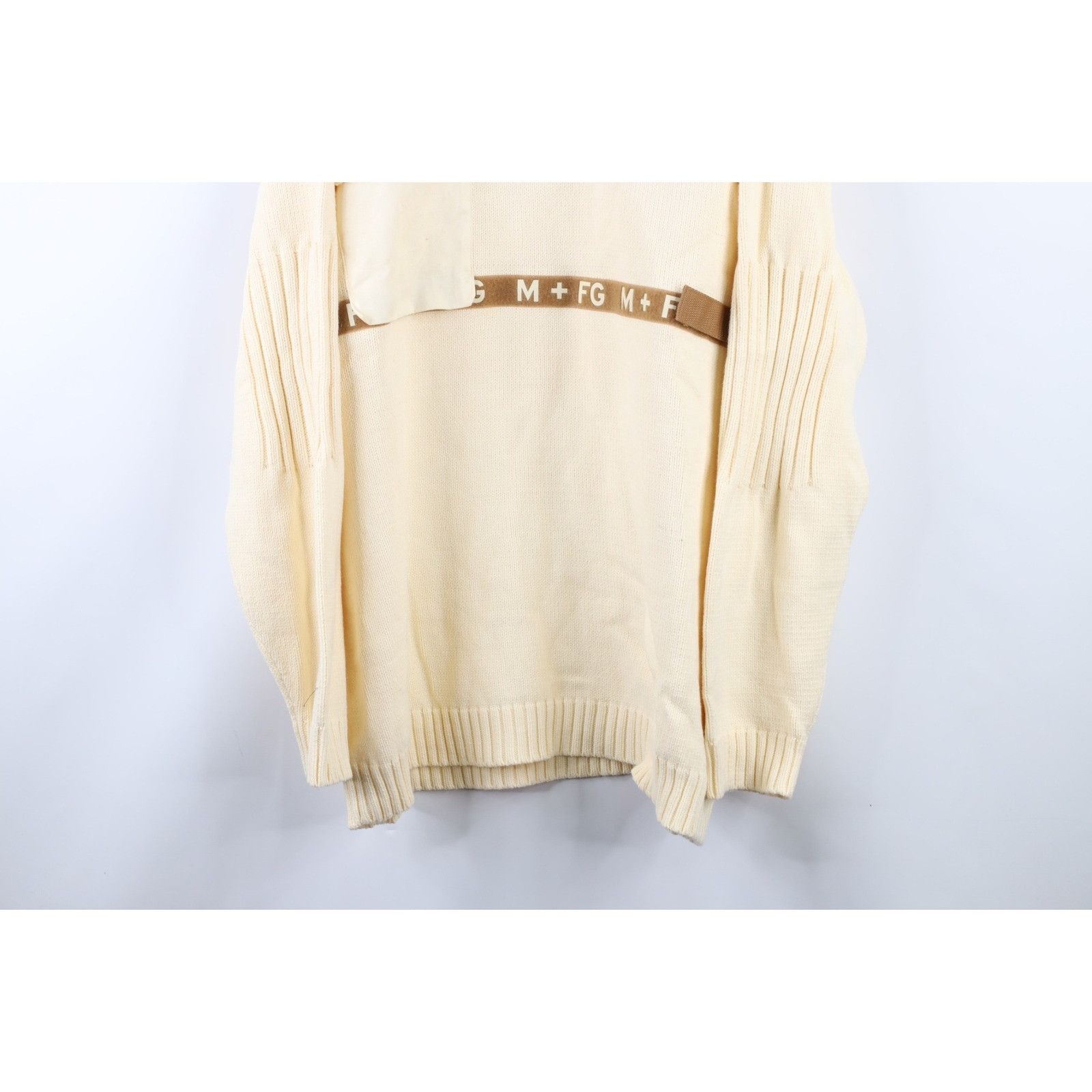Marithe + Francois Girbaud × Vintage NOS Vintage 90s Marithe Francois Girbaud Strap Knit Sweater Size US XXL / EU 58 / 5 - 3 Thumbnail