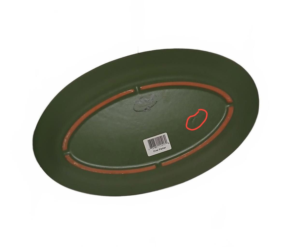 Designer Casa Verde Terra Cotta Tableware Oval Platter Size ONE SIZE - 4 Thumbnail