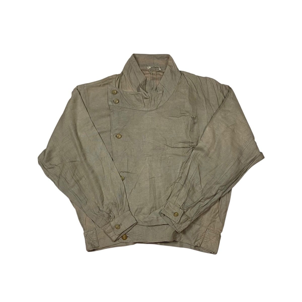 Issey Miyake CrossBreed Asymmetric Bikers Jacket Size US L / EU 52-54 / 3 - 3 Thumbnail