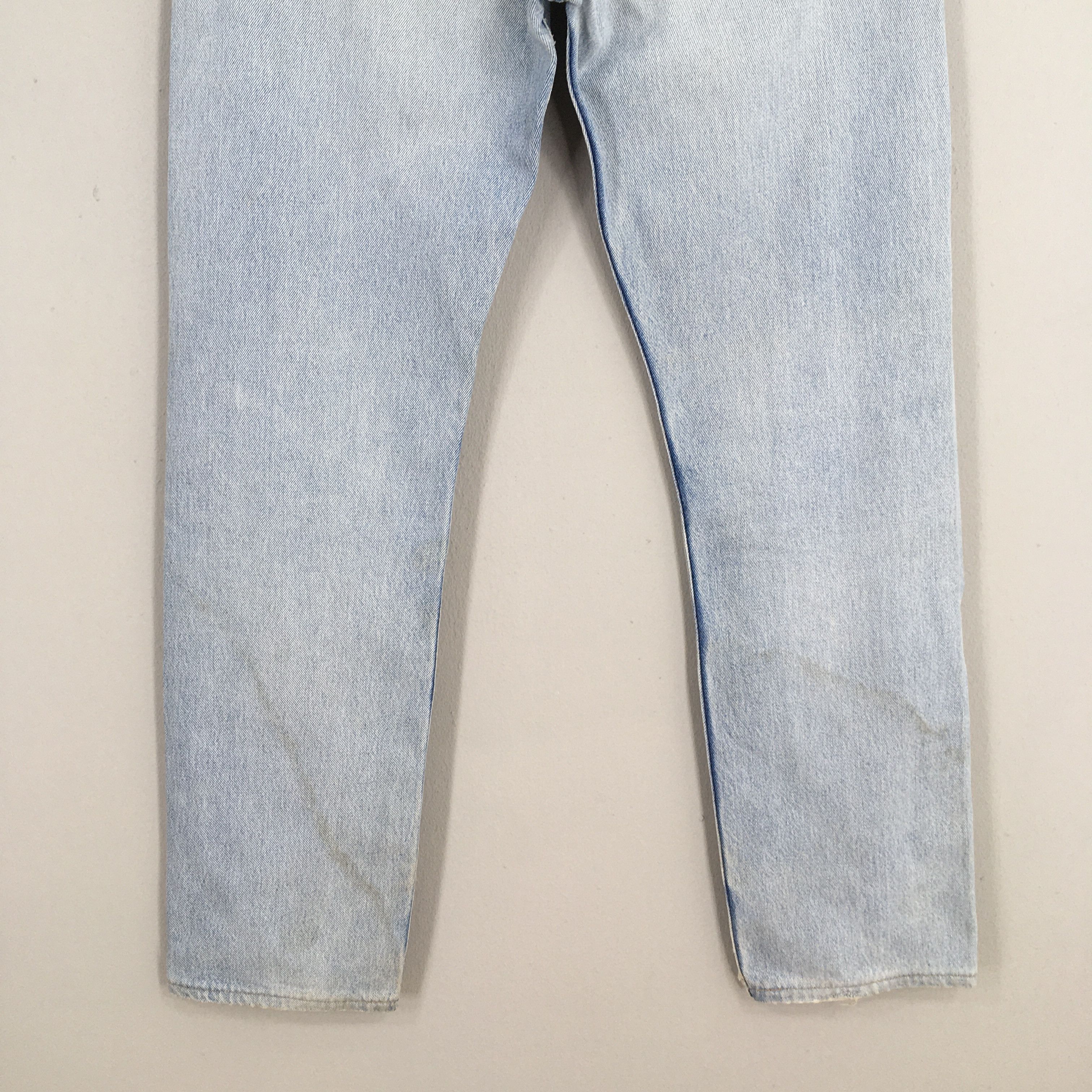 Levi's Size 31x32 Vintage 90s Levi's 501 Faded Blue Jeans S1897 Size US 31 - 10 Thumbnail