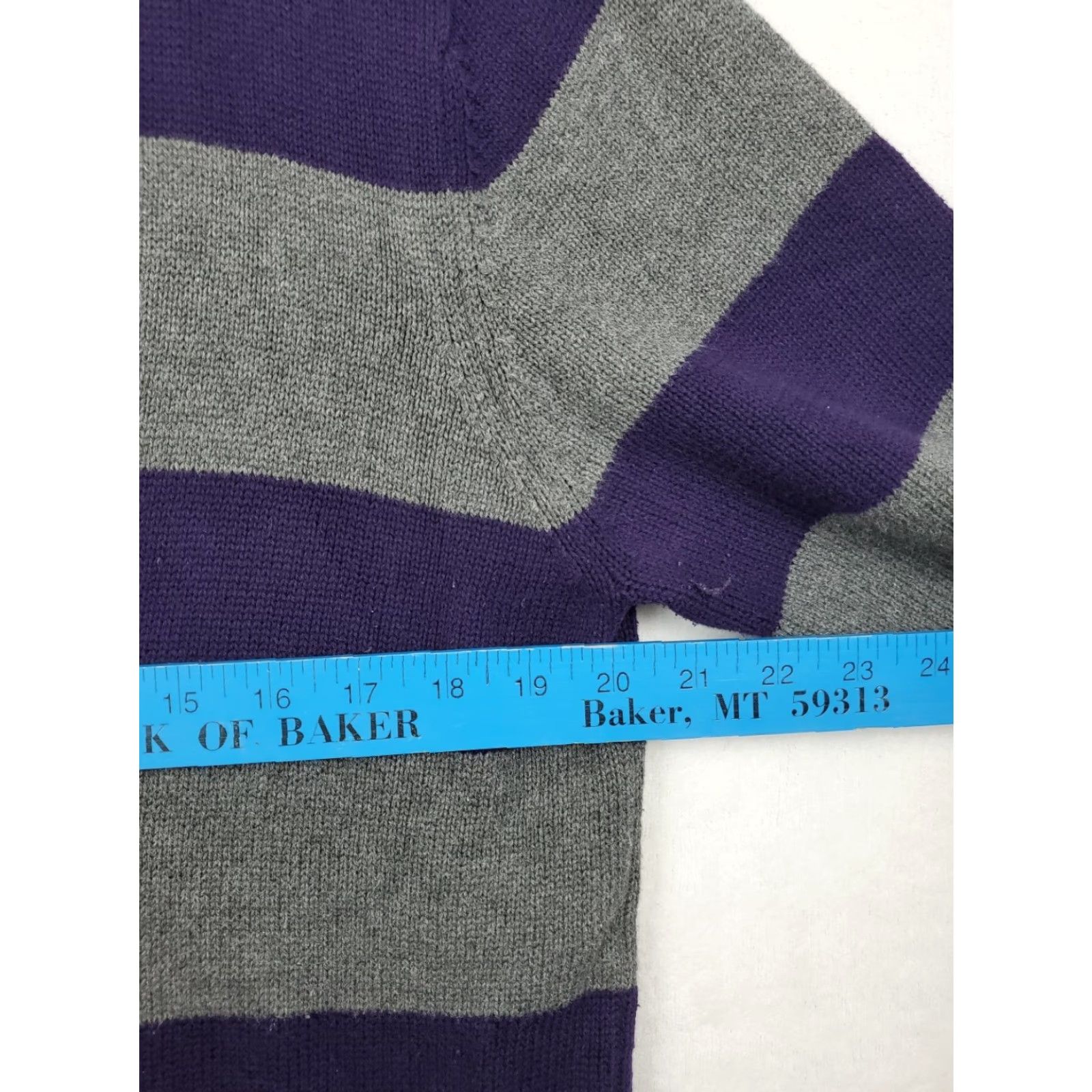 Chaps Chaps Multicolor Striped Hooded Toggle Button Half Sleeve Cardigan Sweater Women XL V-Neck Casual Modern Designer 100% Cotton Knit Mother Size XL / US 12-14 / IT 48-50 - 6 Thumbnail