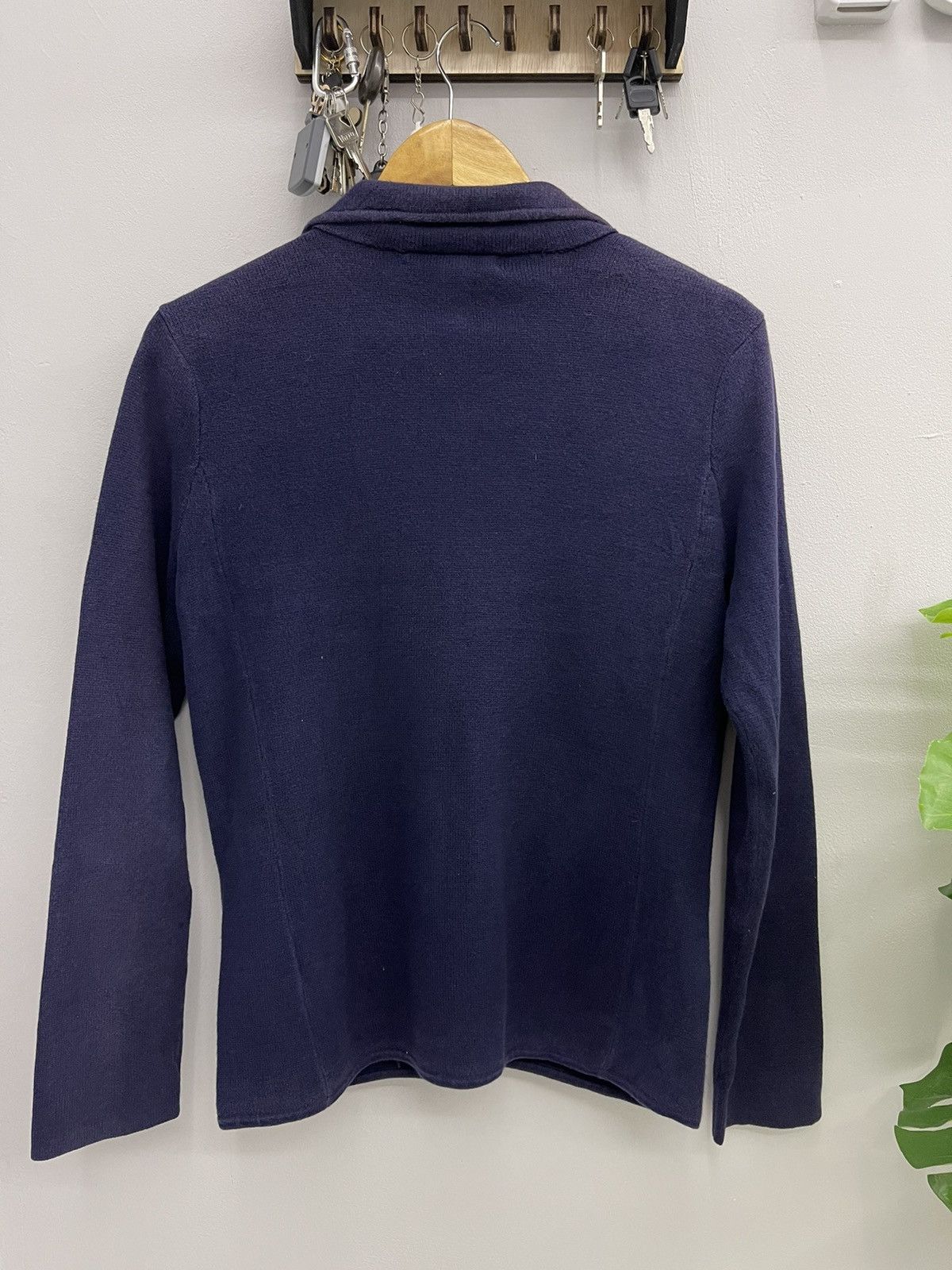 Polo Ralph Lauren Ralph Lauren Navy Knit Crest Blazer - Gold Bullion Patch Size S / US 4 / IT 40 - 8 Thumbnail
